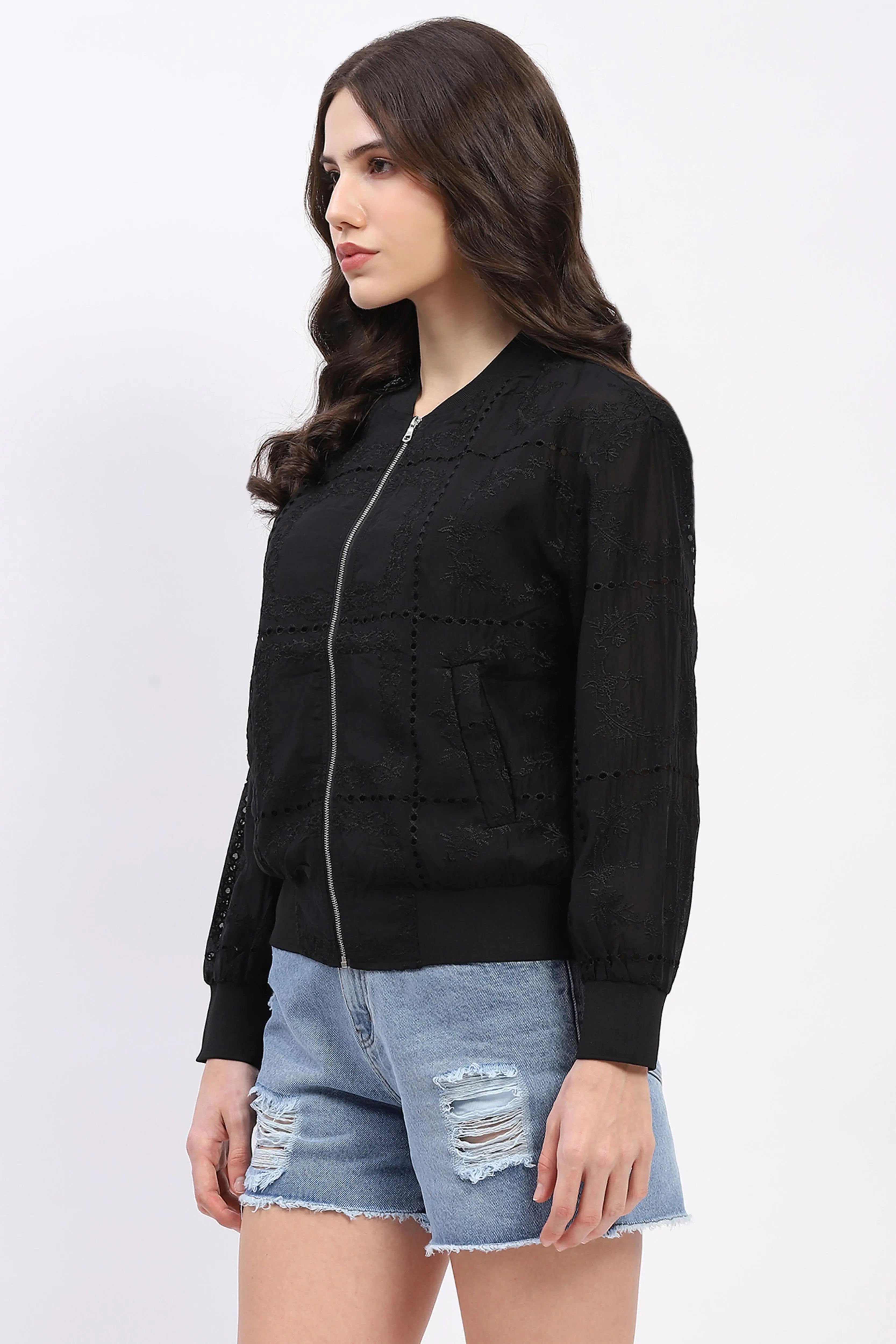 Embroidered Silk-Blend Shacket - Global Republic
