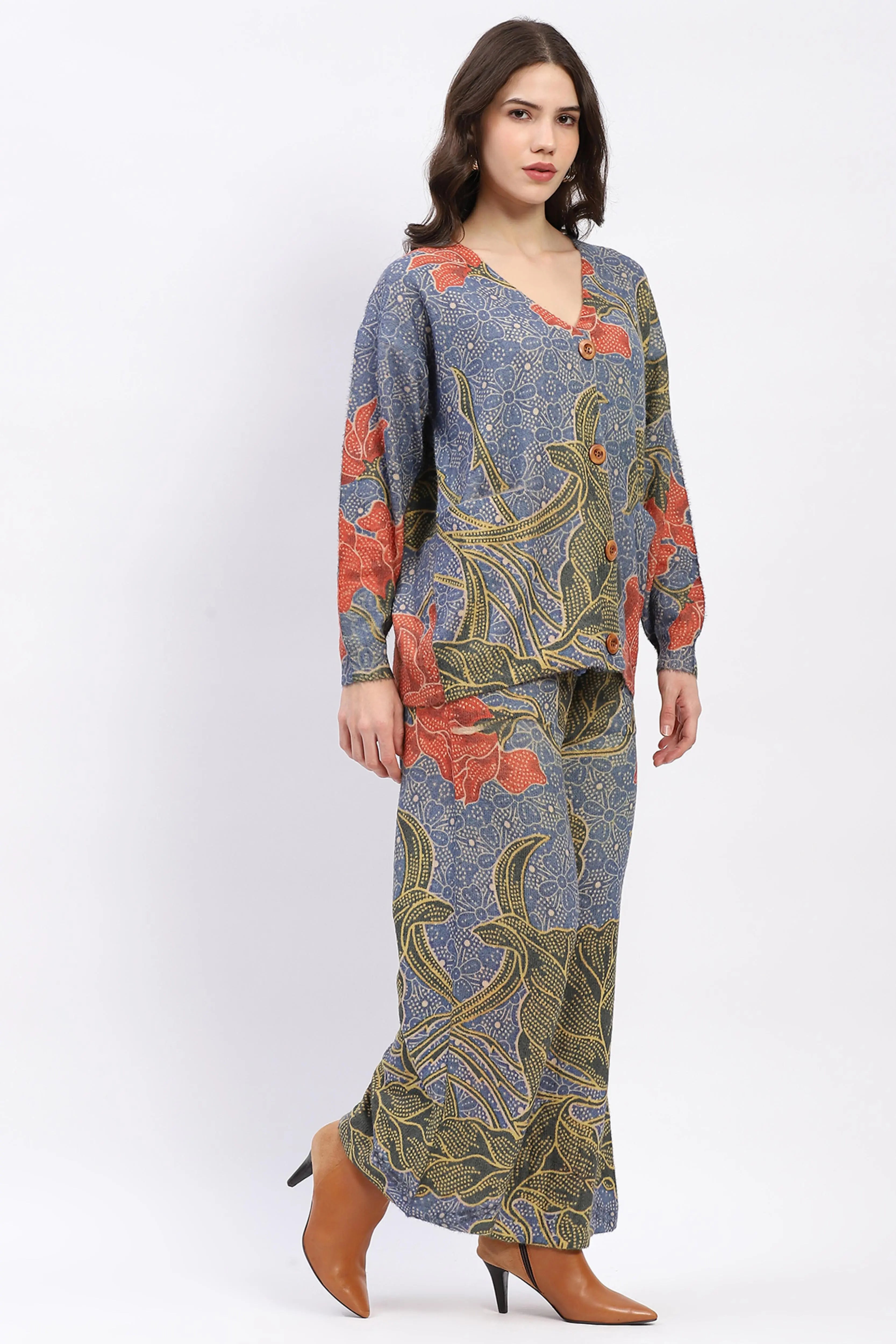 Floral Button-Down Co-ord Set - Global Republic