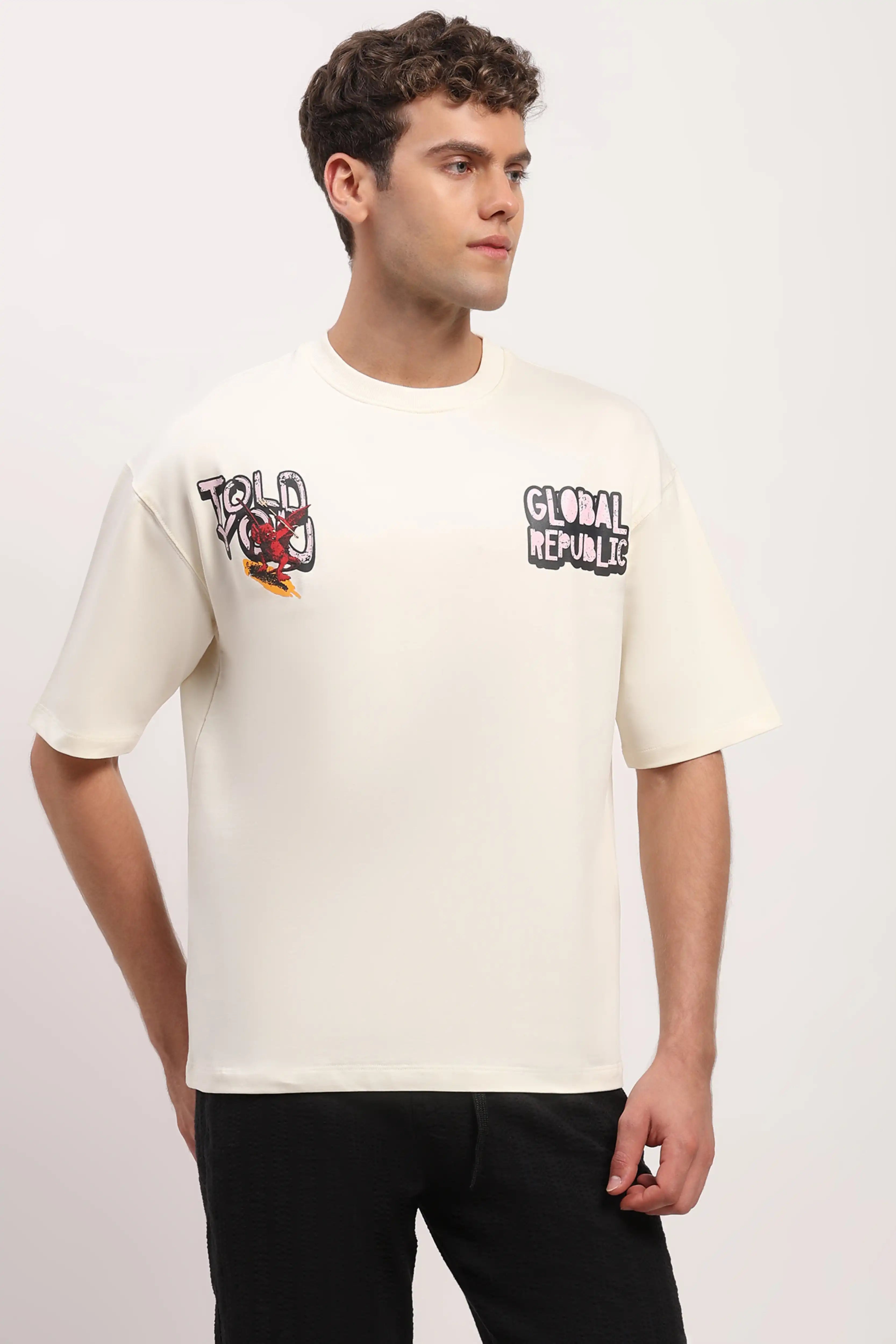 Off-White Oversized Back Print T-shirt