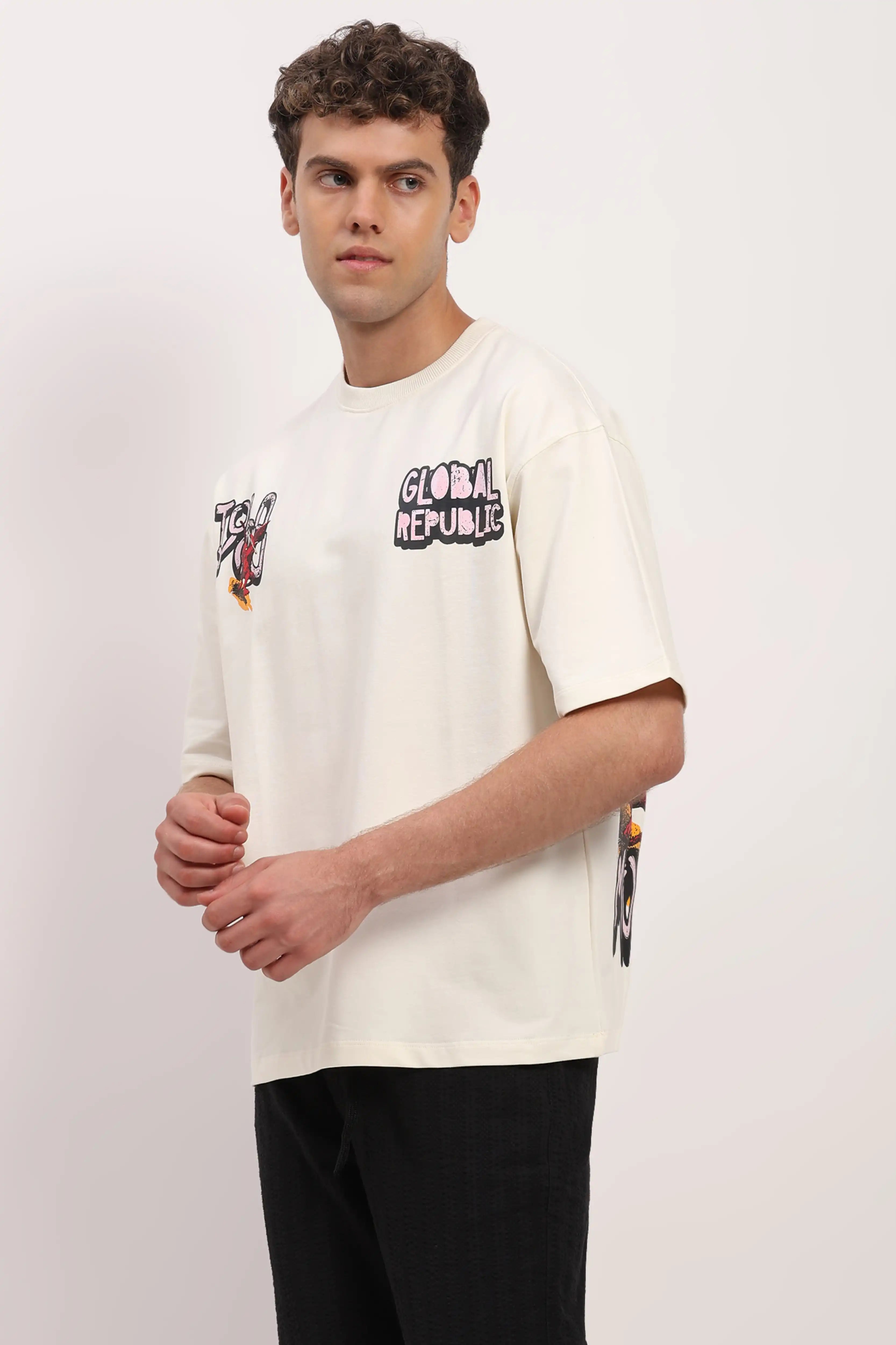 Off-White Oversized Back Print T-shirt