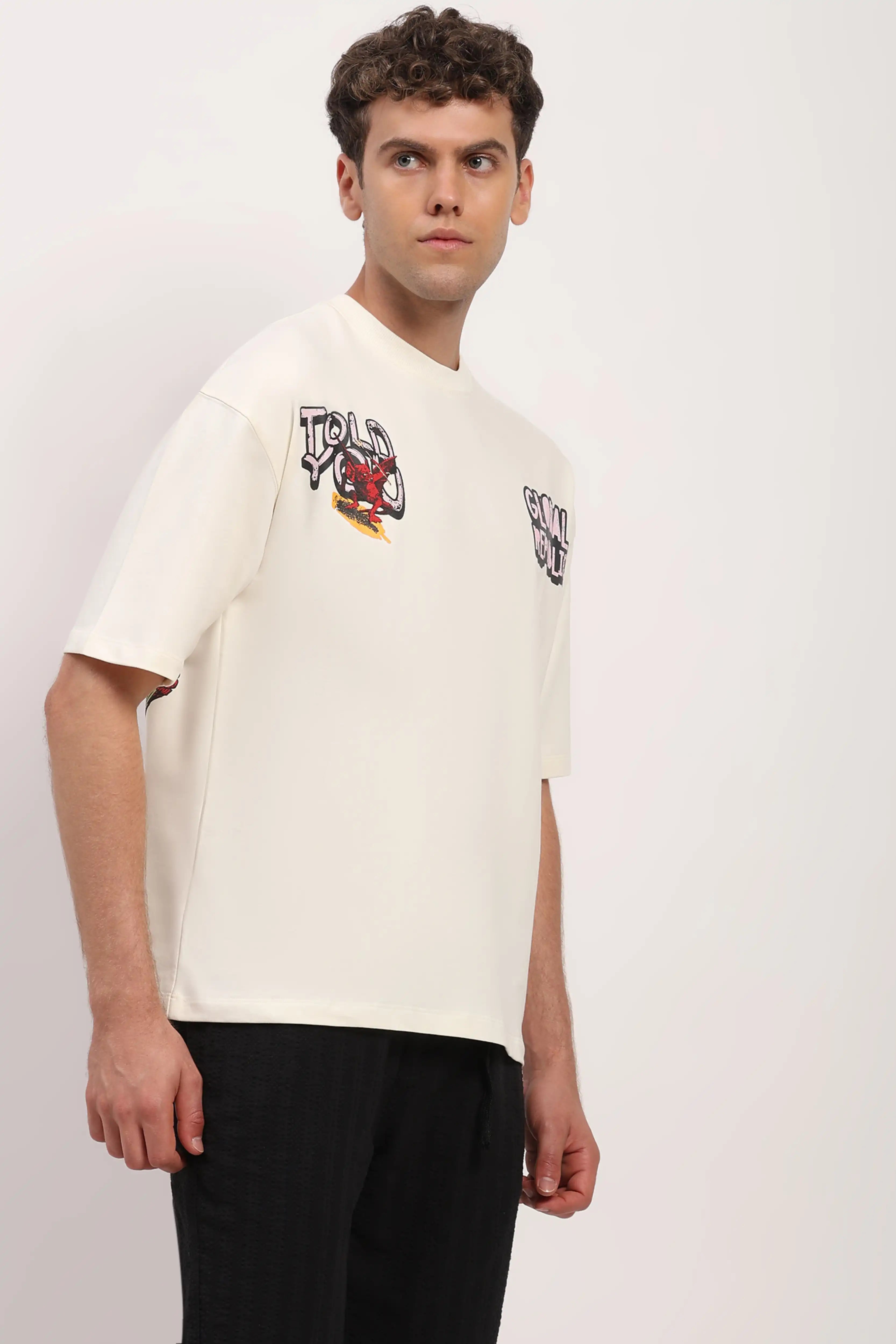 Off-White Oversized Back Print T-shirt