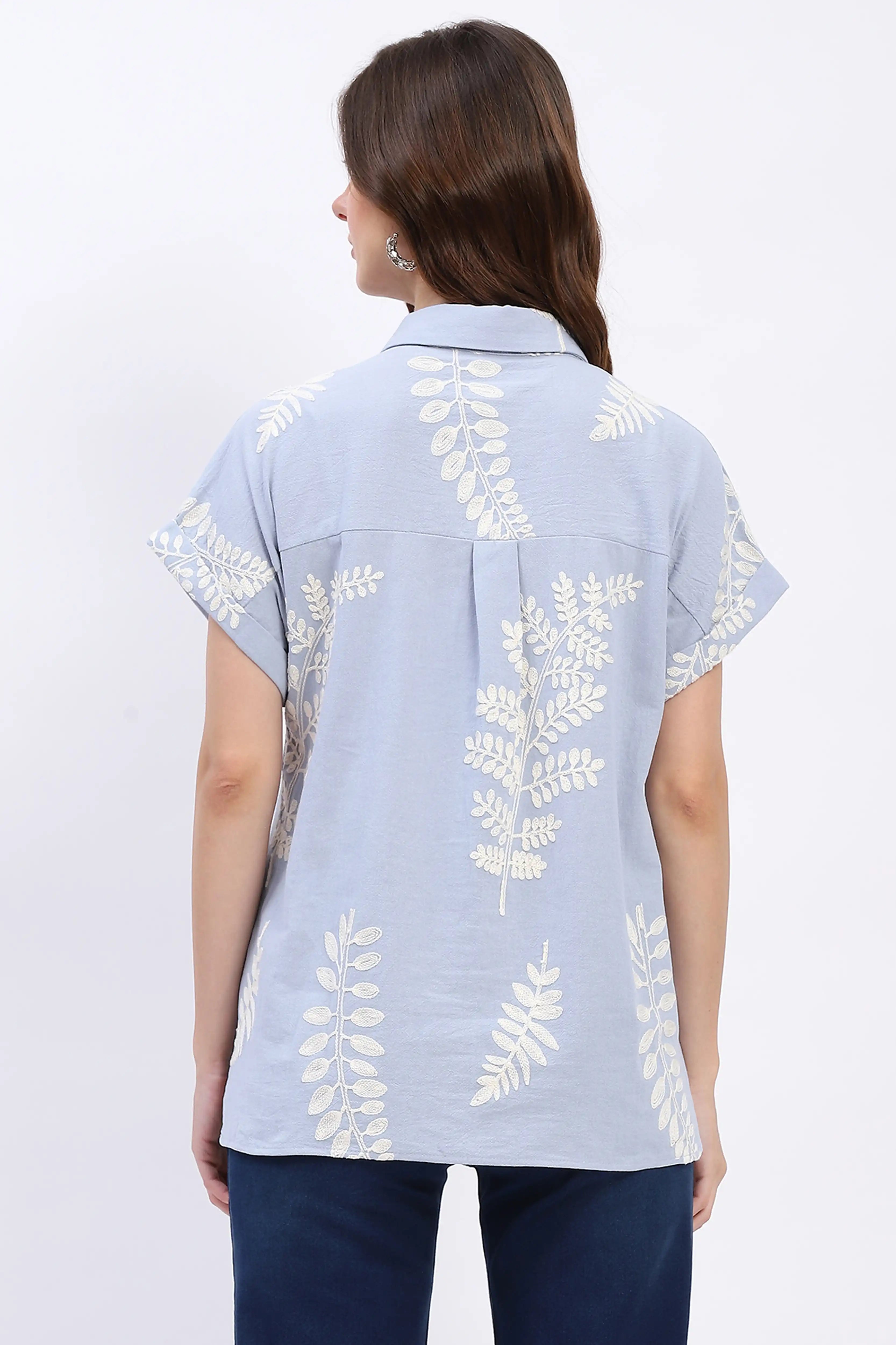 Cotton Boxy Fit Summer Shirt