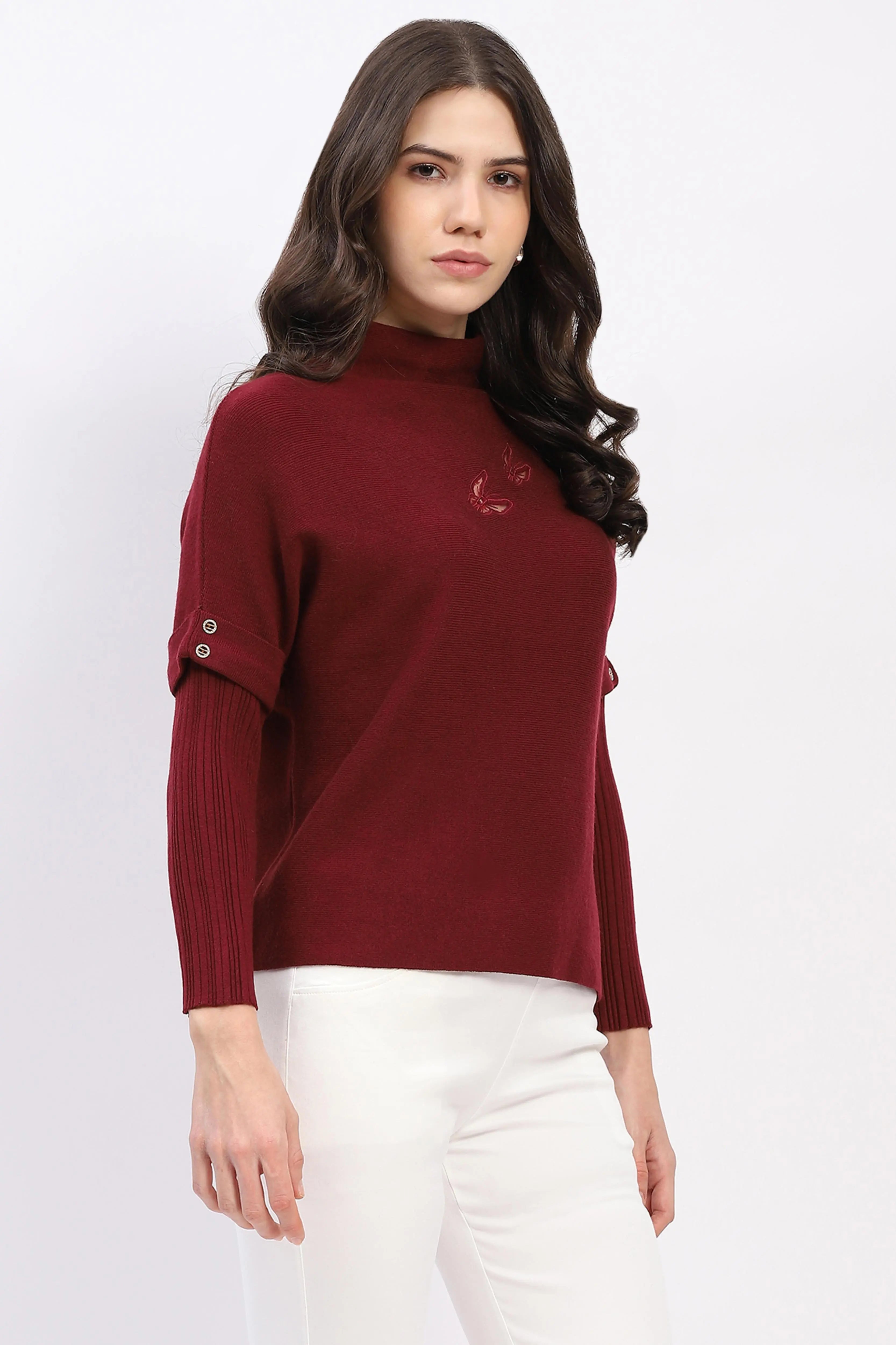 Butterfly Embroidered Pullover - Global Republic