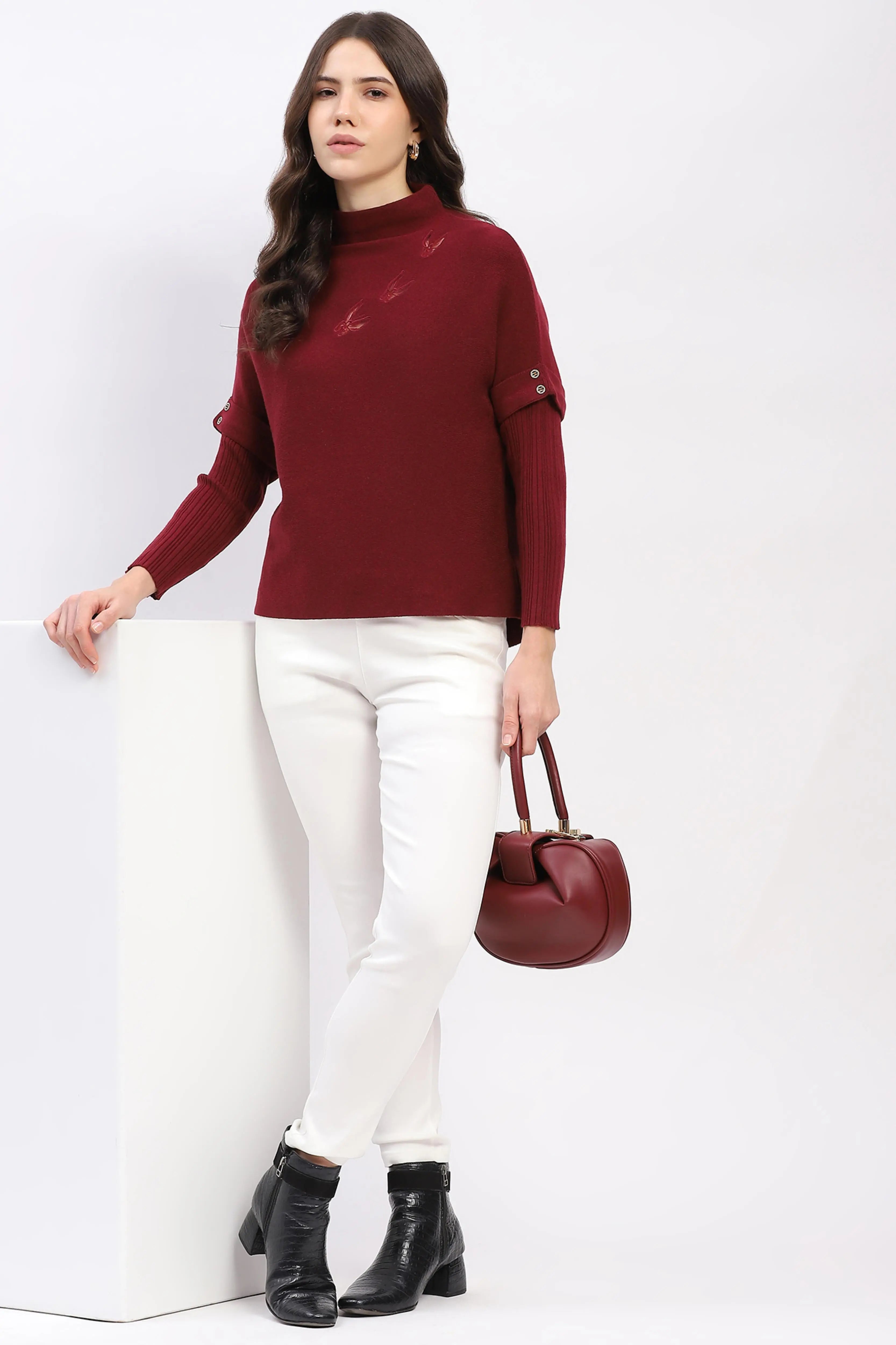 Butterfly Embroidered Pullover - Global Republic