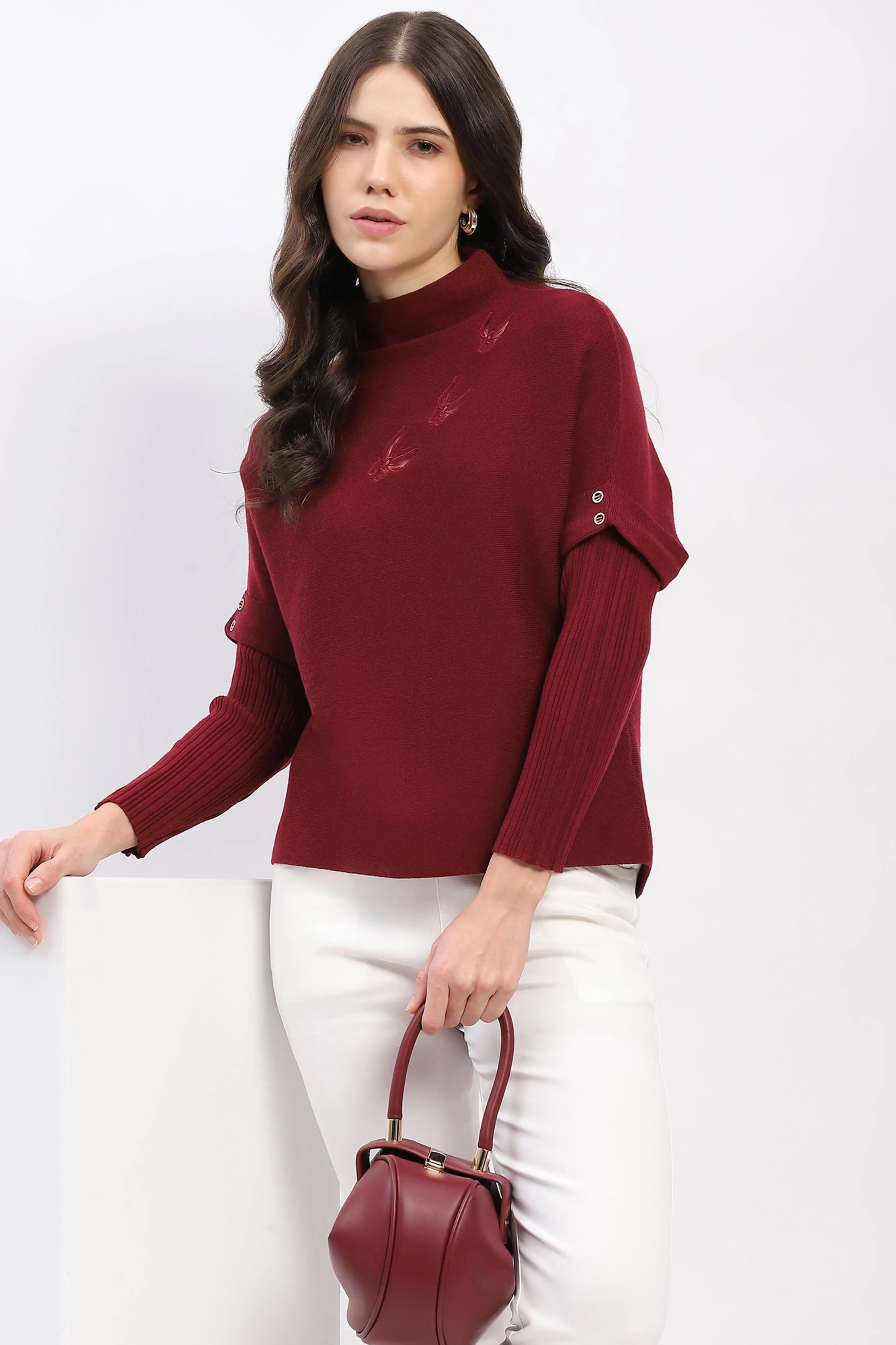 Butterfly Embroidered Pullover - Global Republic