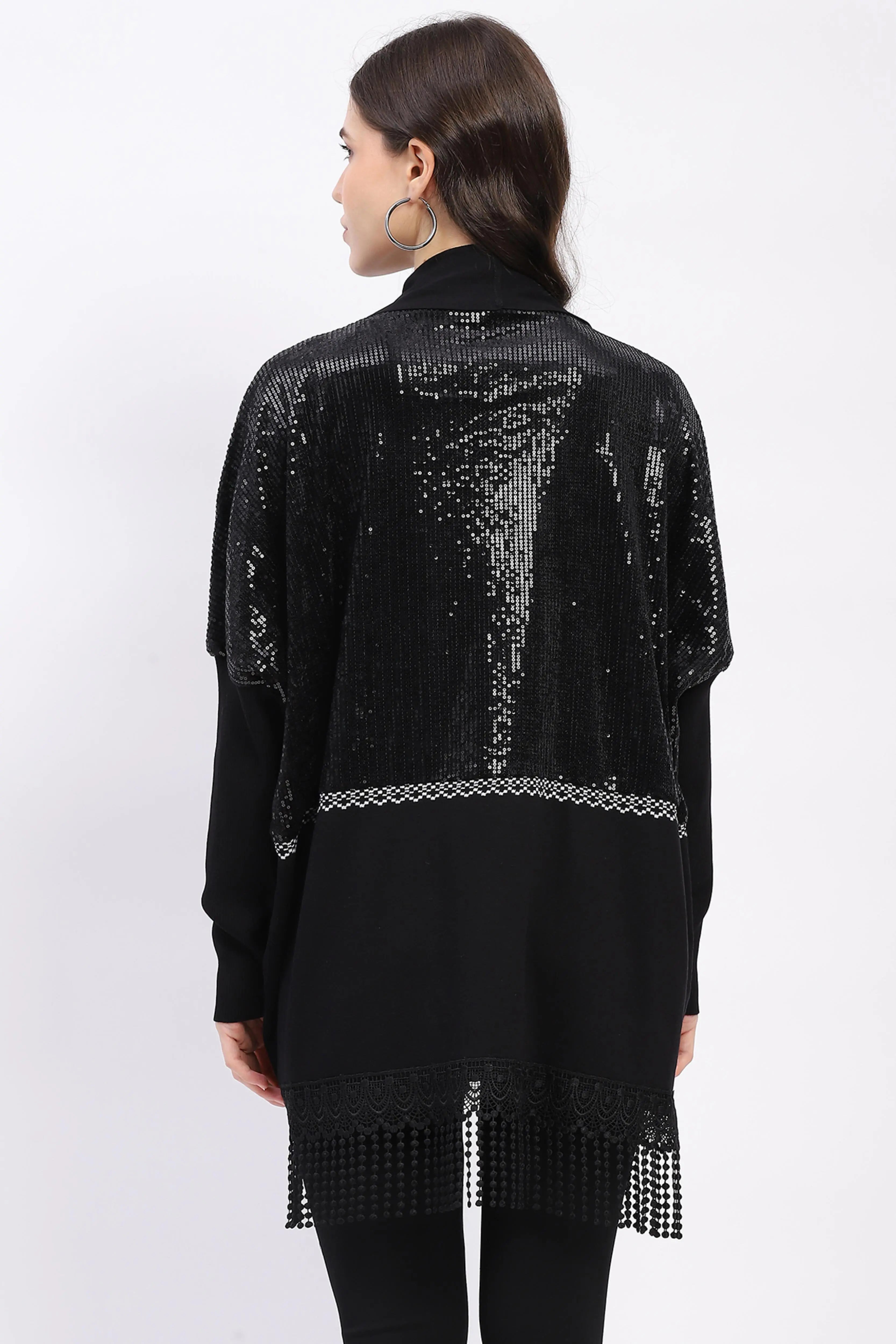 Winter Sequined Party Shrug - Global Republic