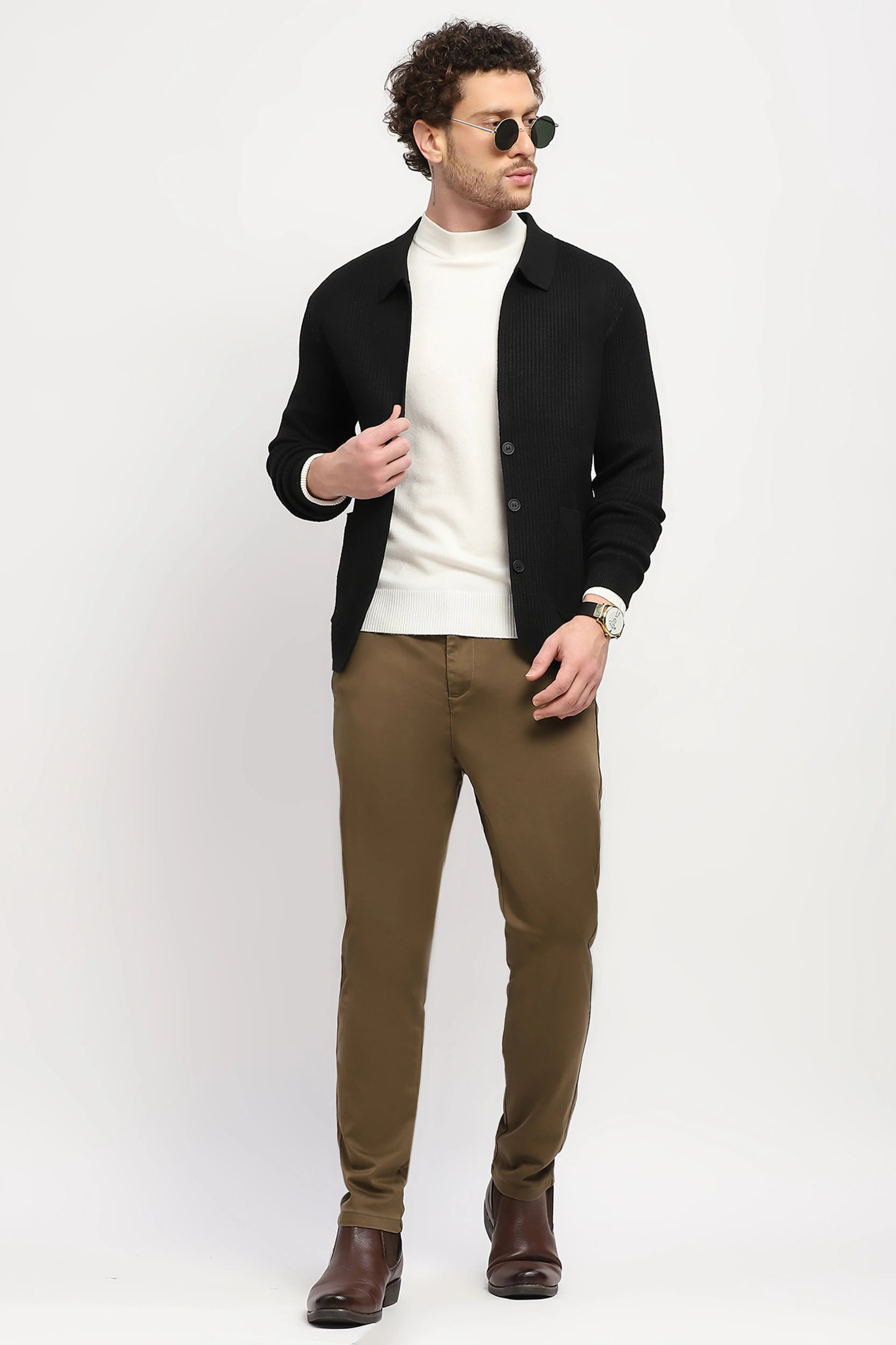 Solid Textured Winter Shacket