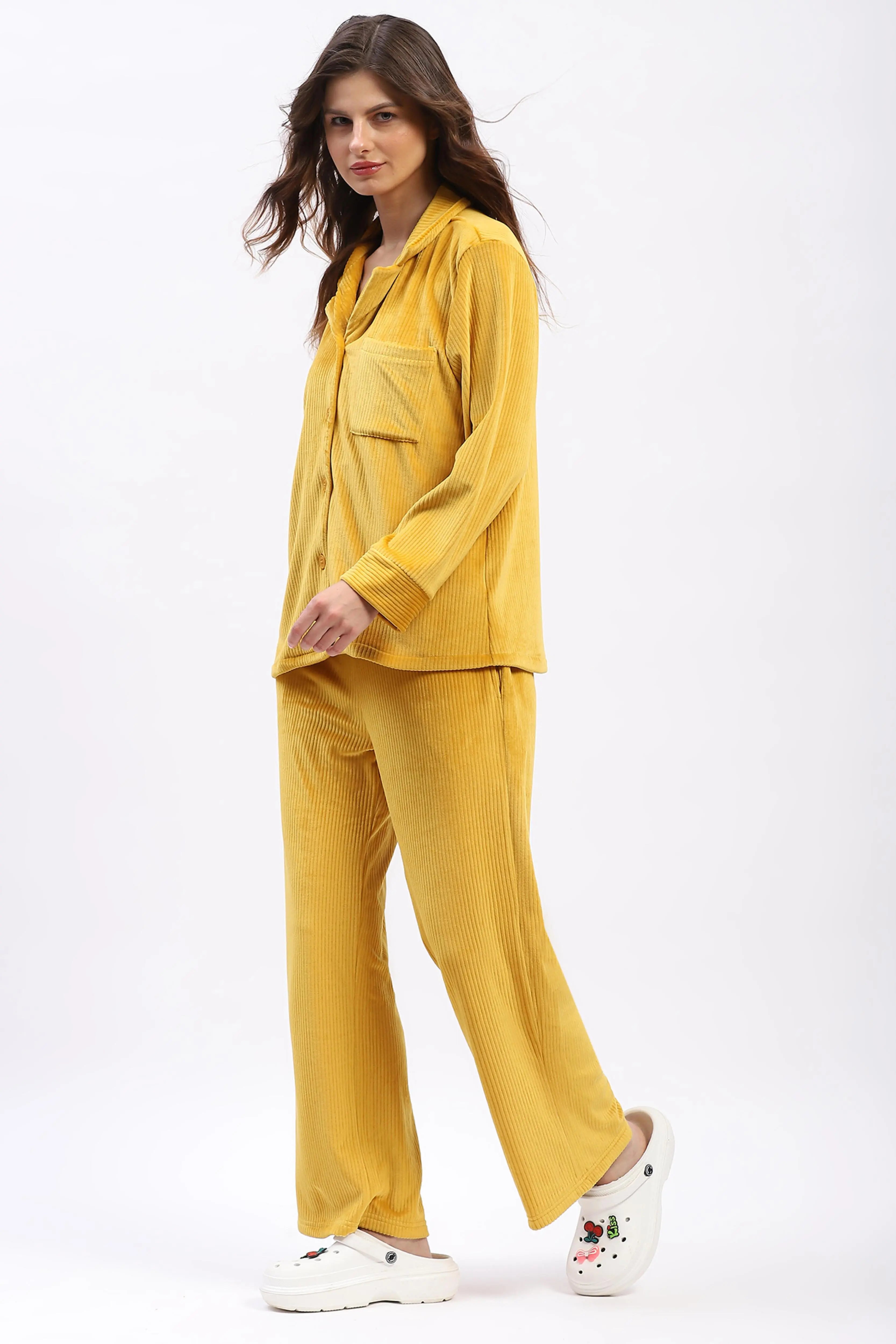 Golden Glow Lounge Nightsuit - Global Republic