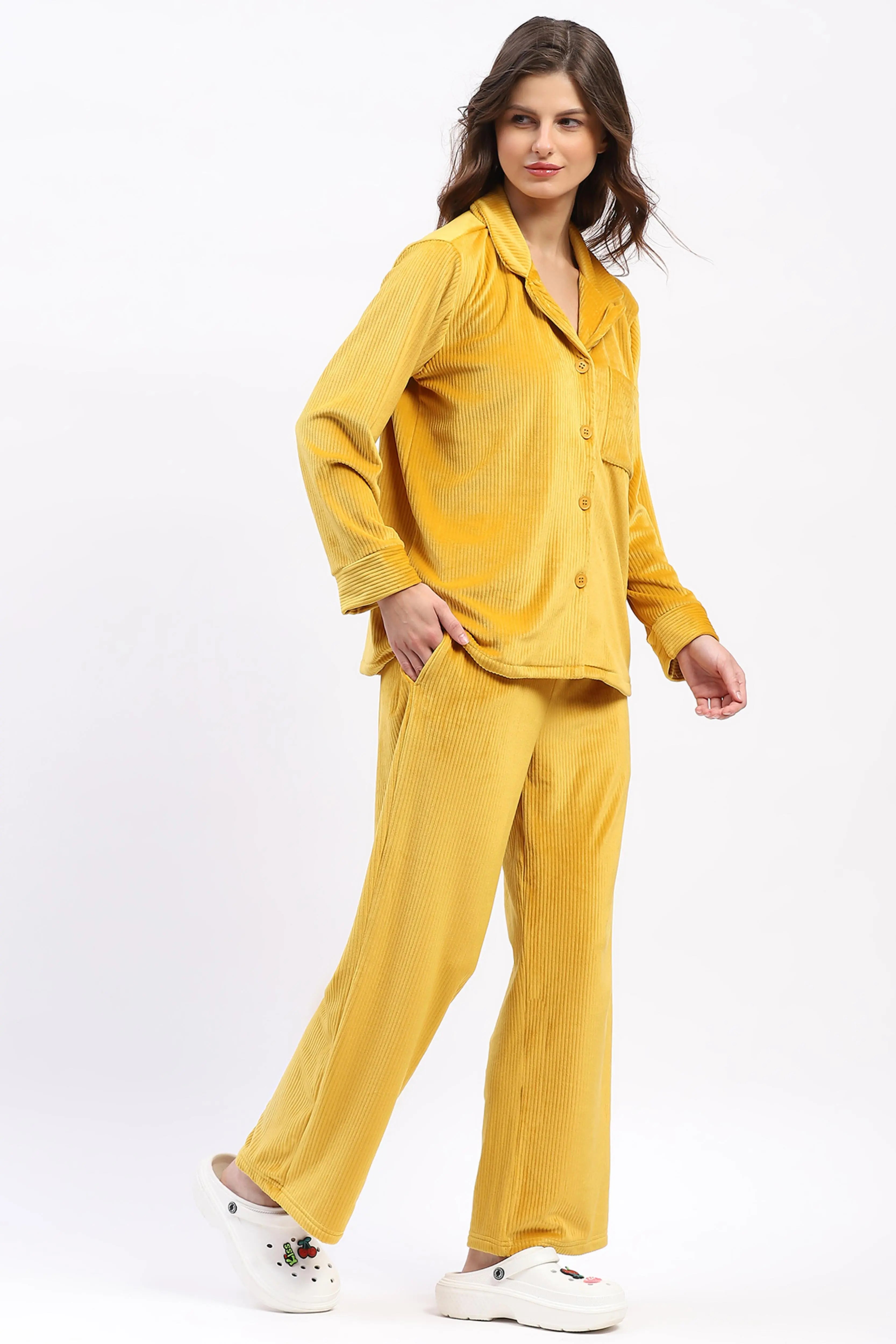 Golden Glow Lounge Nightsuit - Global Republic