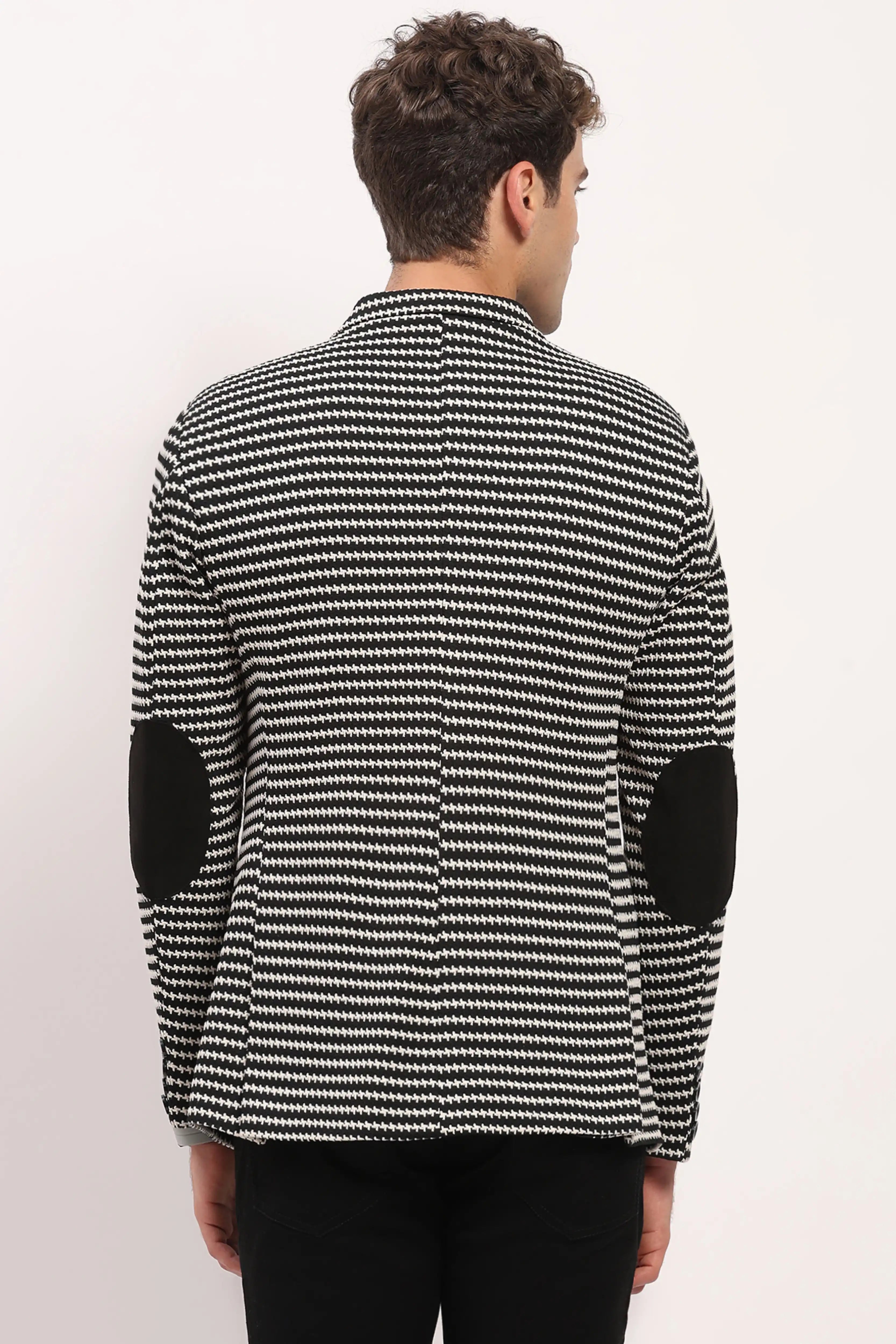 Monochrome Woven Coat