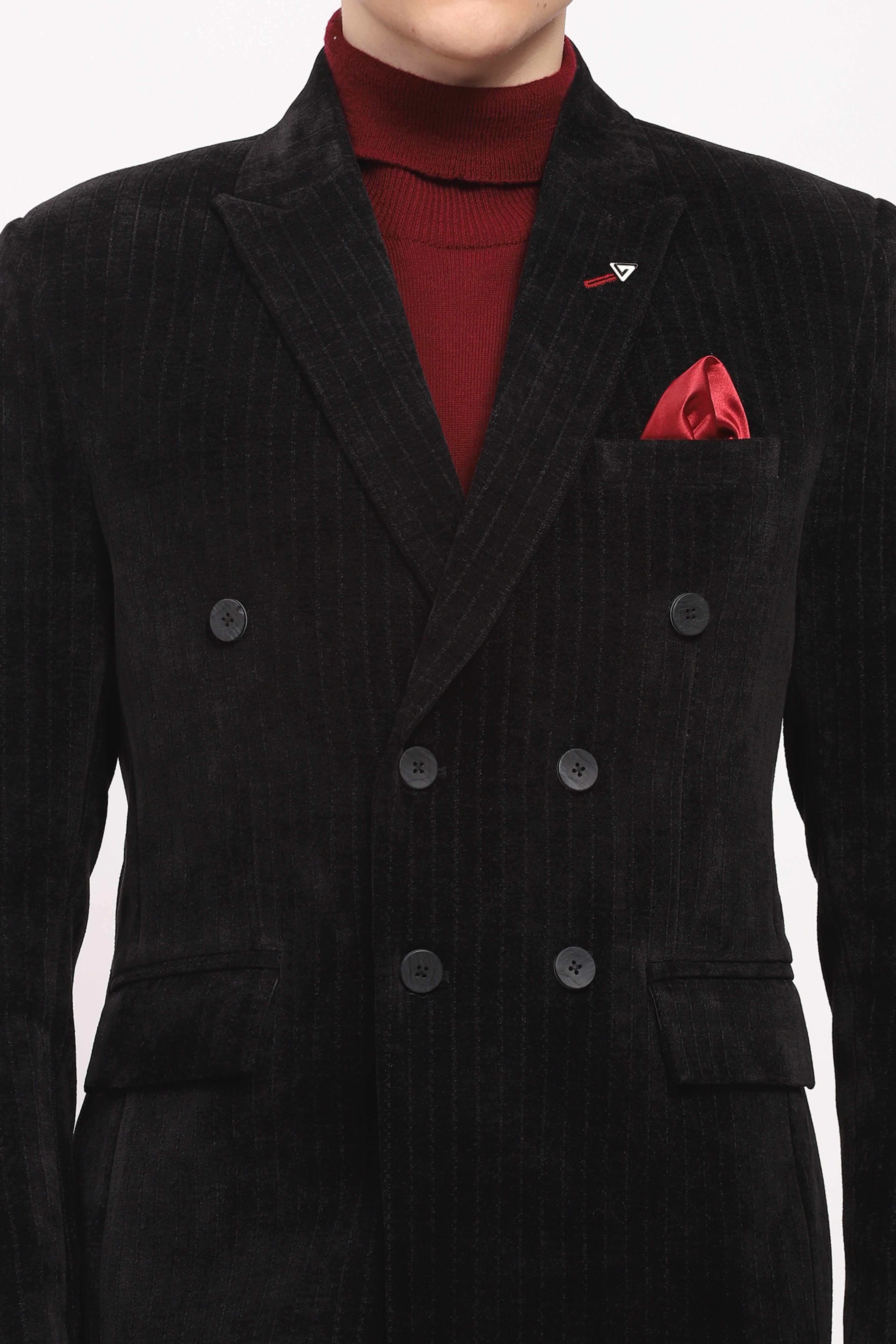 Black Stripe Coat