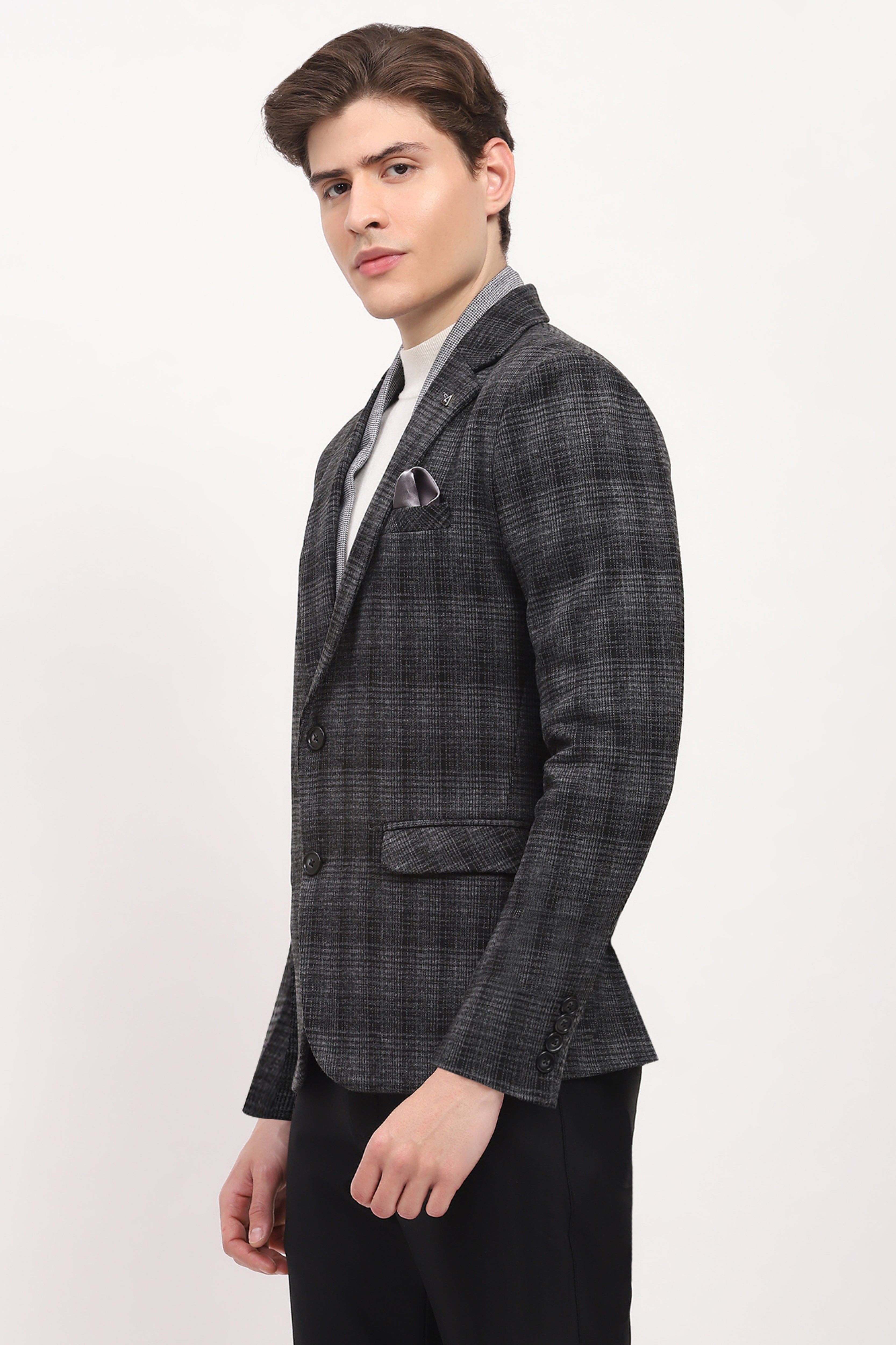 Grey Check Coat