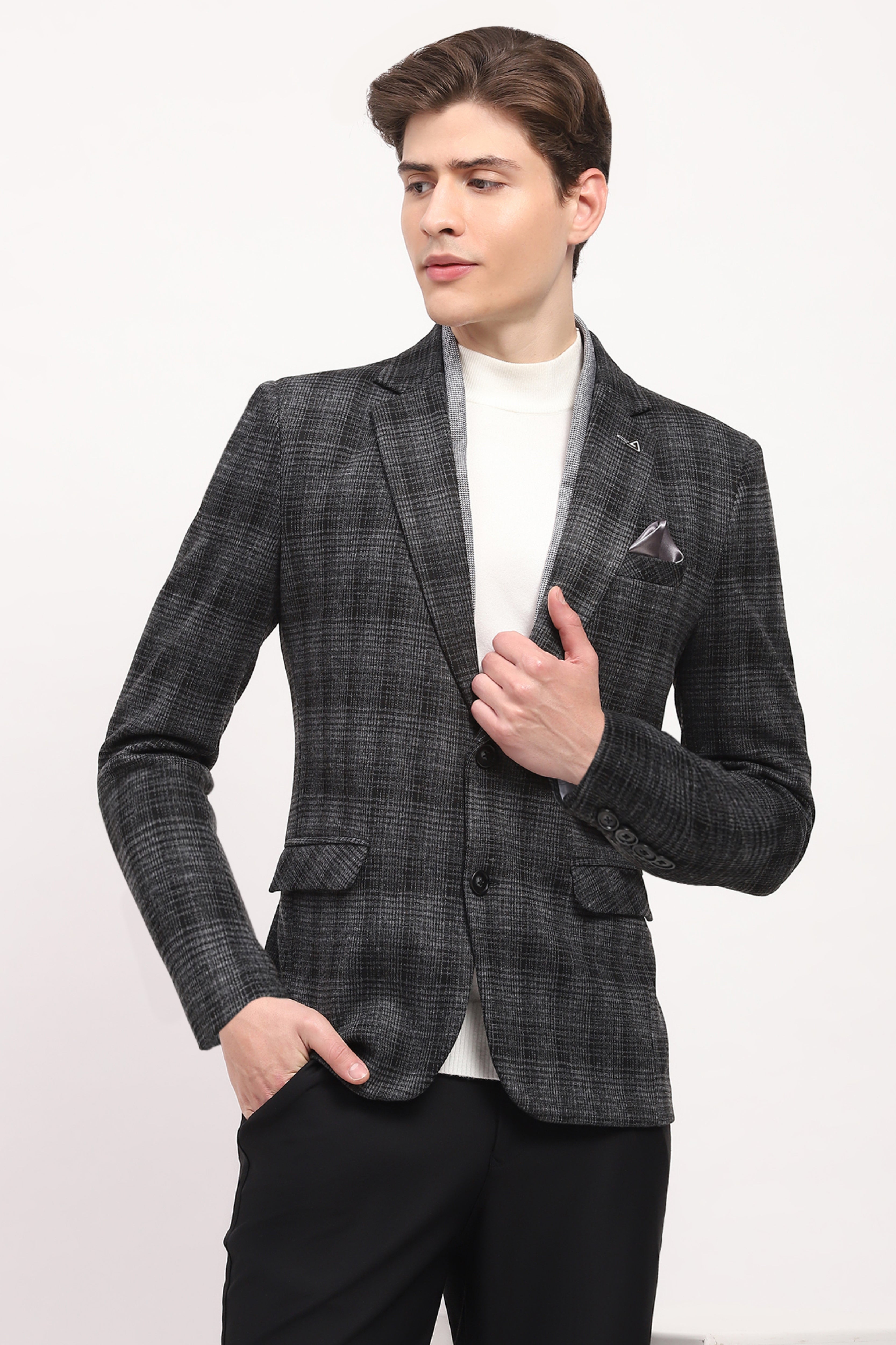 Grey Check Coat