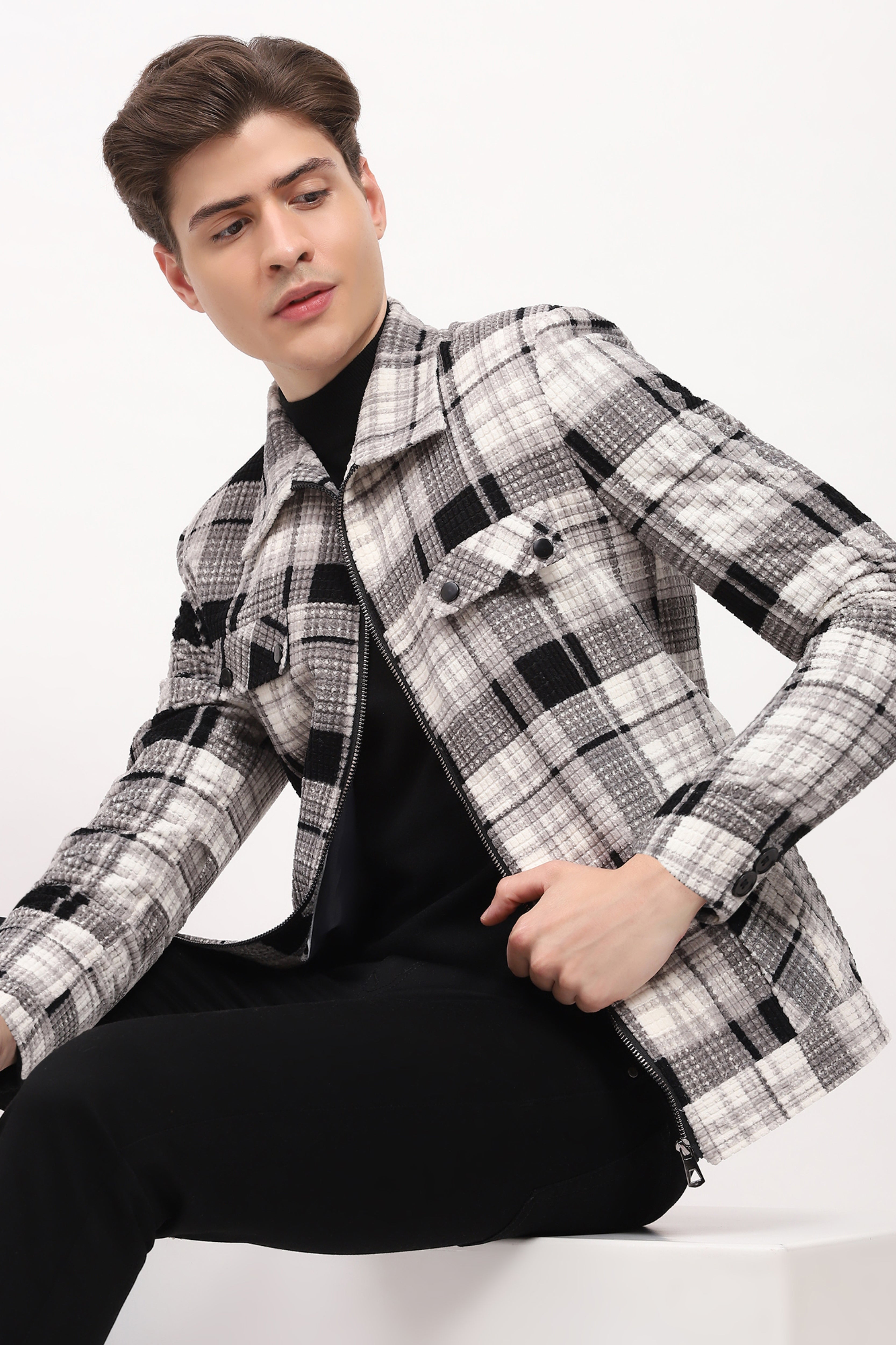 Grey Check Jacket