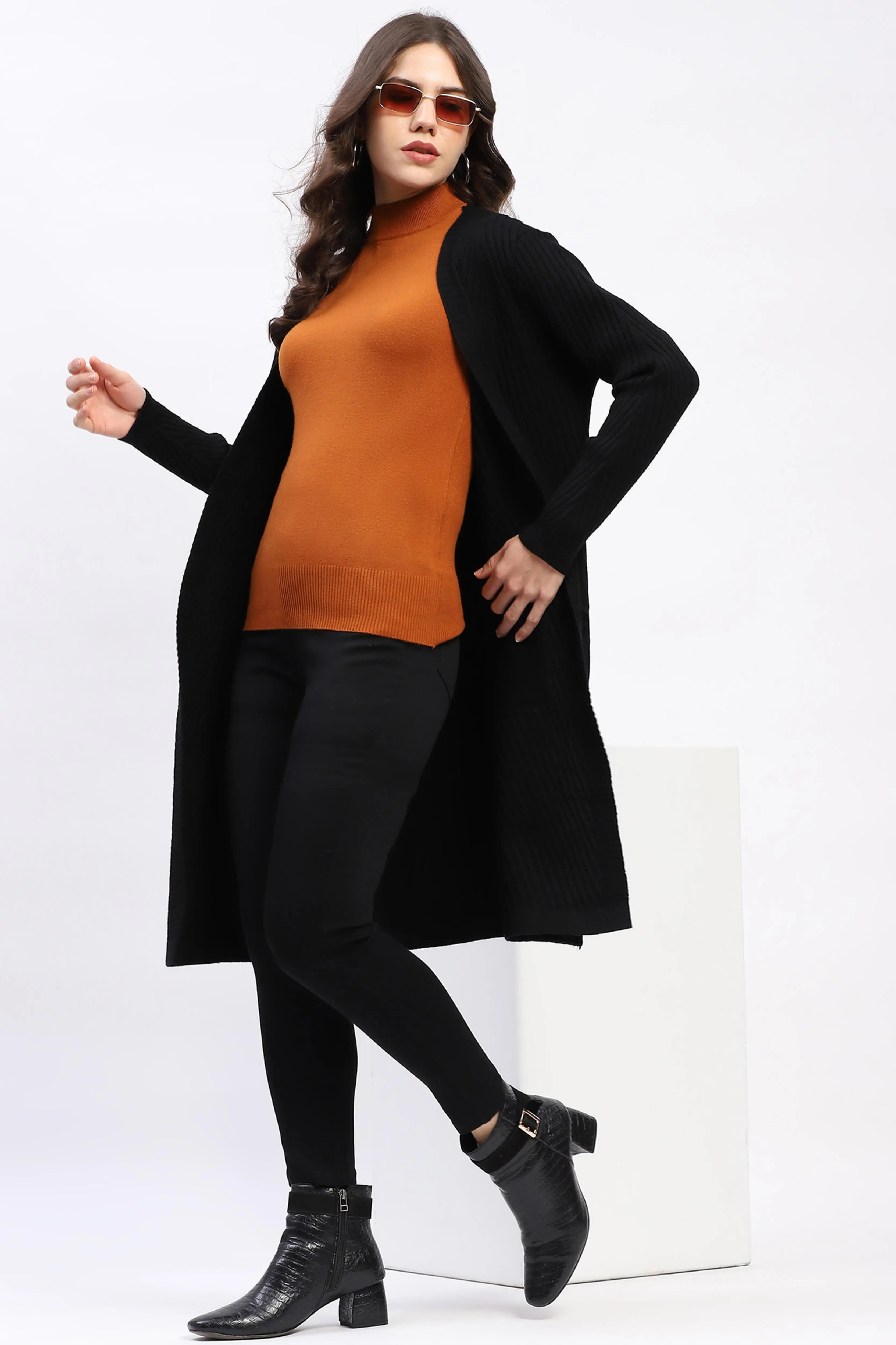 Chevron Elegance Longline Shrug - Global Republic