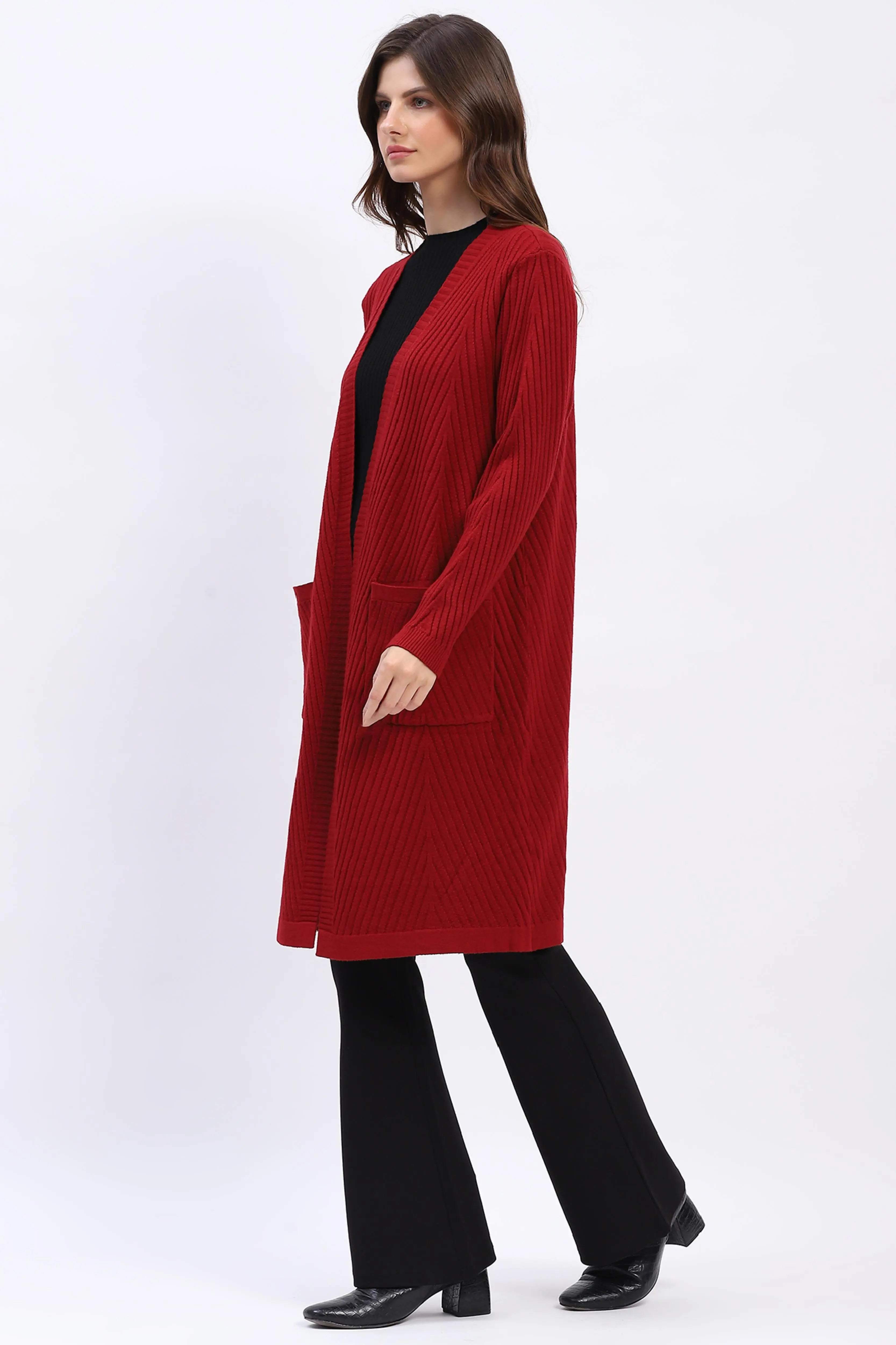 Chevron Elegance Longline Shrug - Global Republic