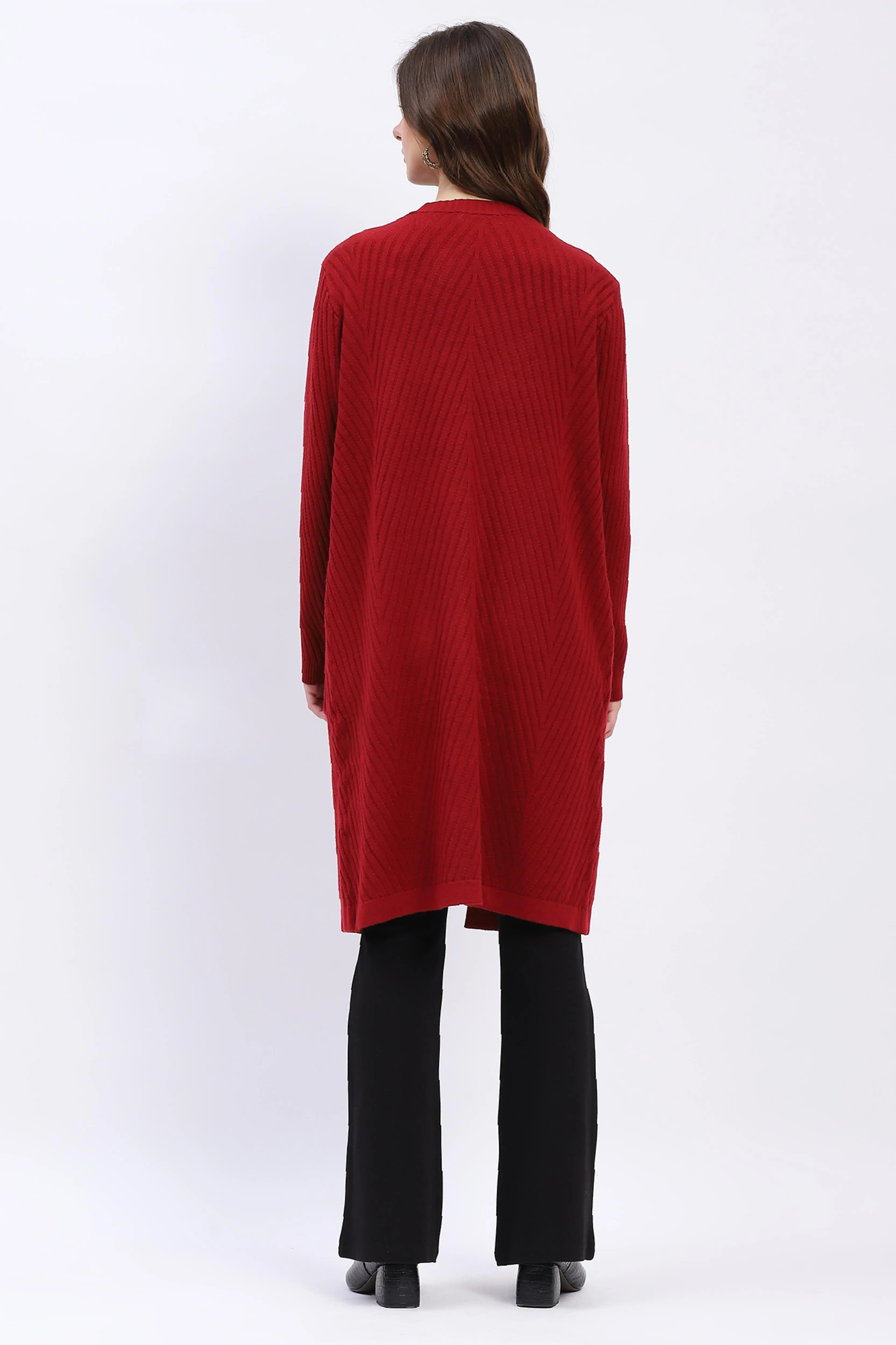 Chevron Elegance Longline Shrug - Global Republic