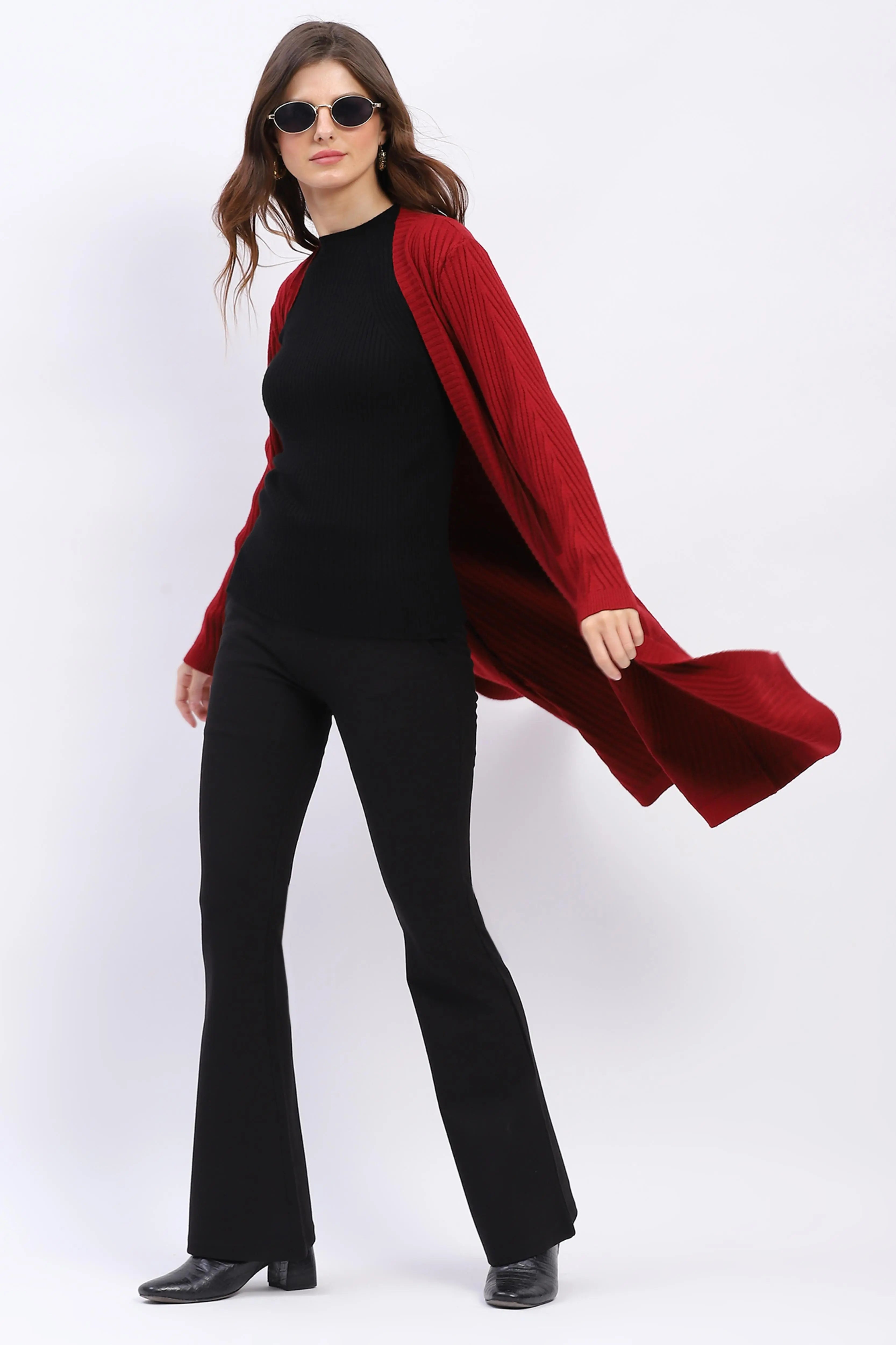 Chevron Elegance Longline Shrug - Global Republic