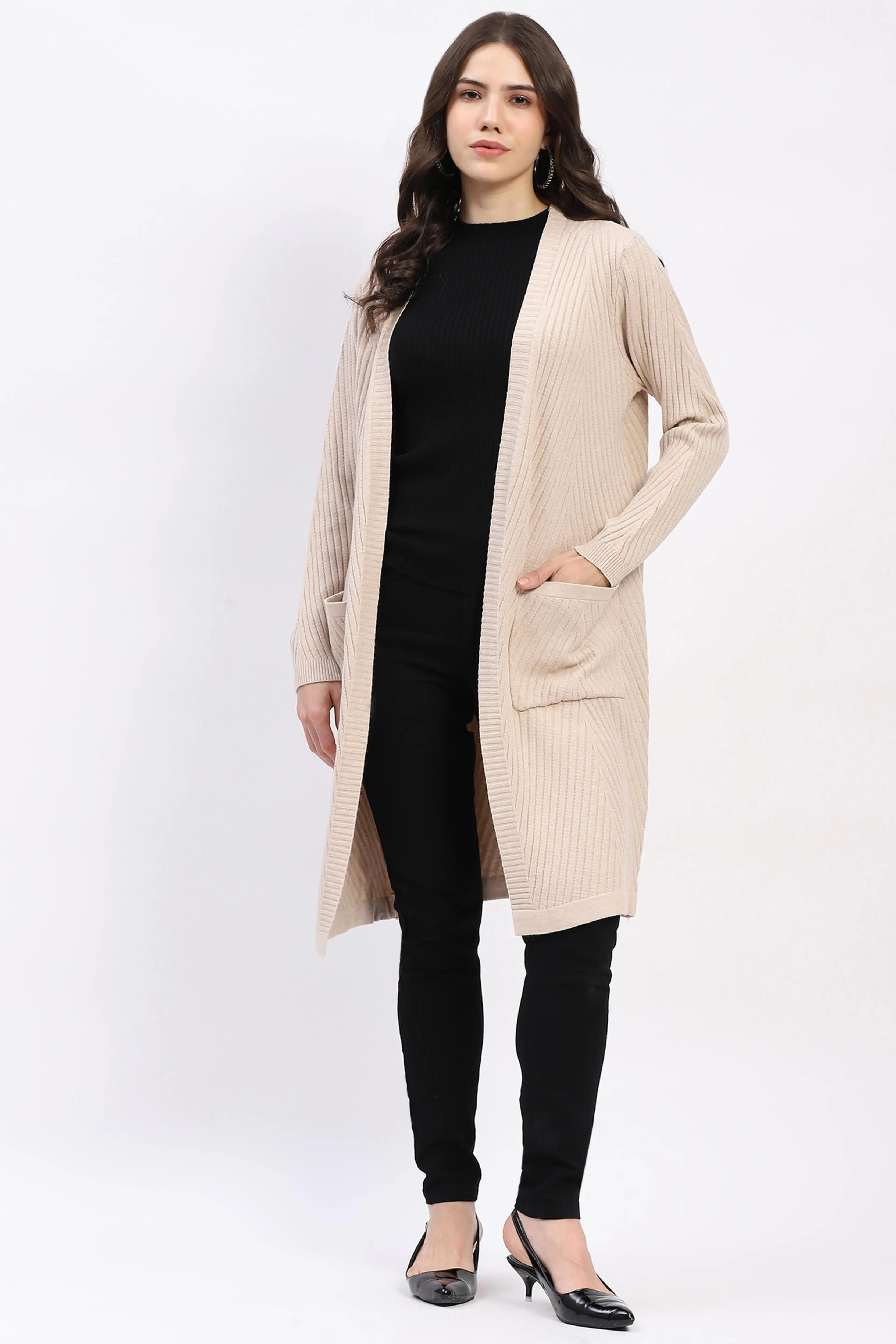 Chevron Elegance Longline Shrug - Global Republic