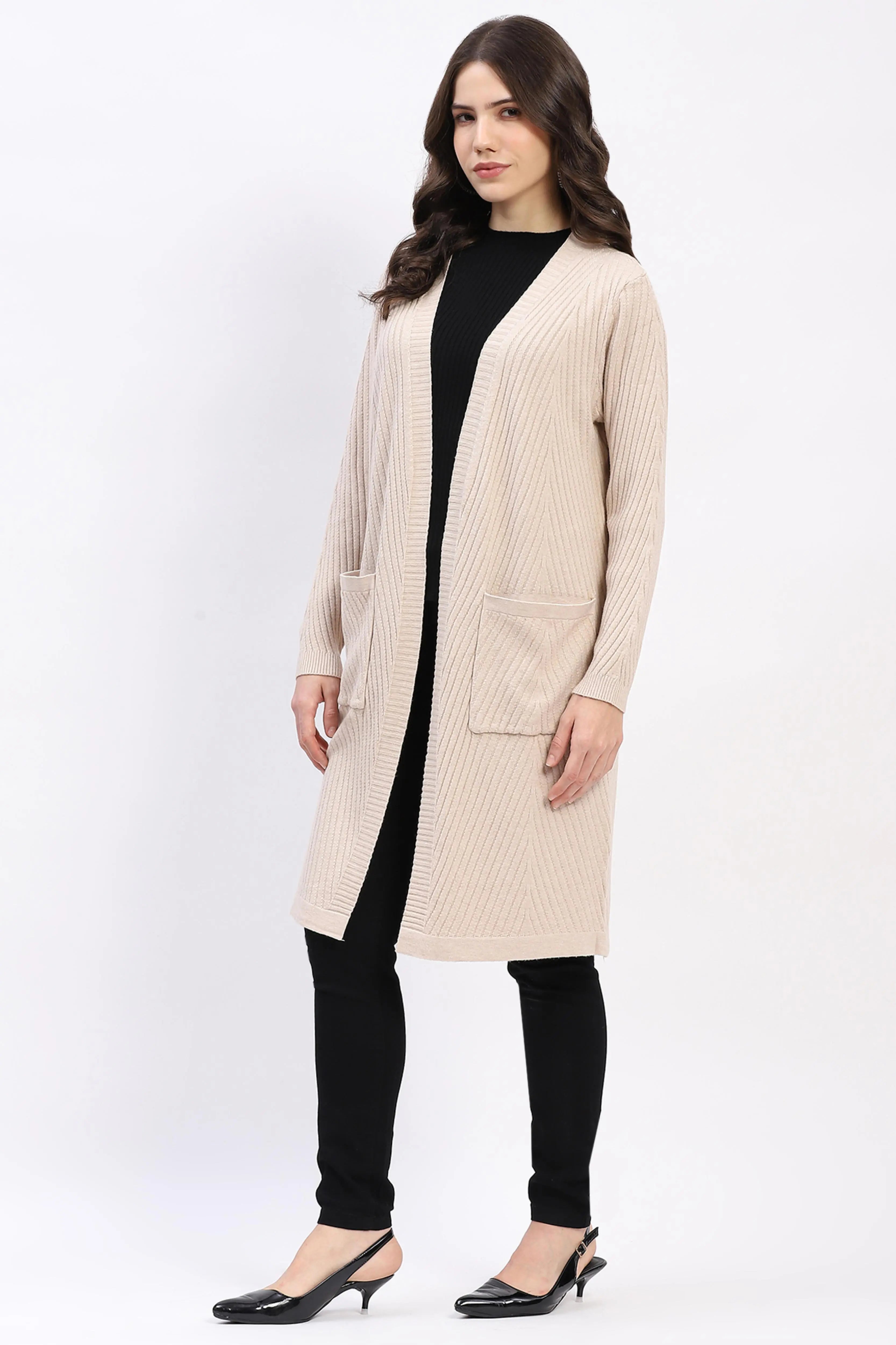 Chevron Elegance Longline Shrug - Global Republic