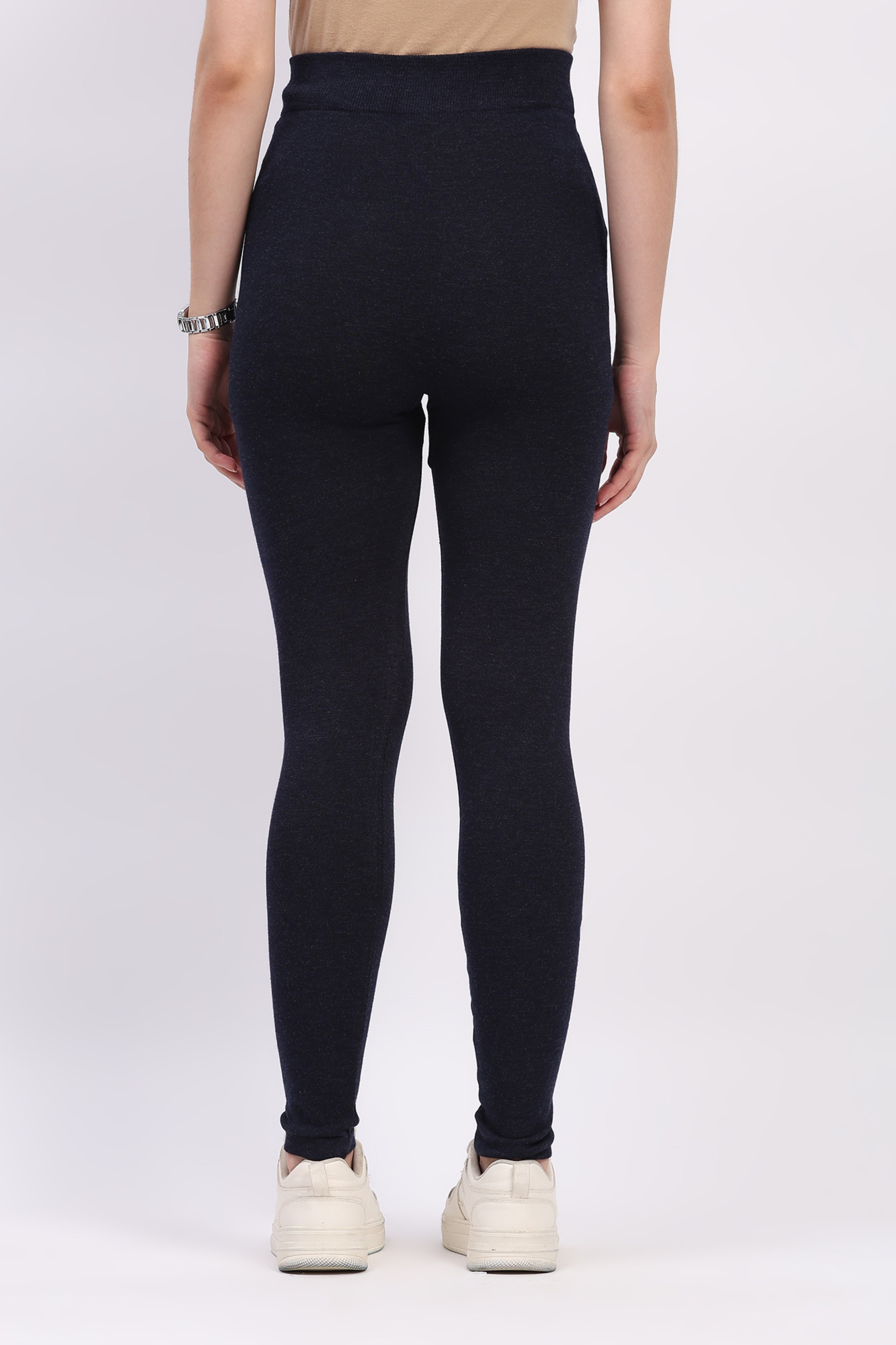 Navy Super-Stretch Winter Leggings