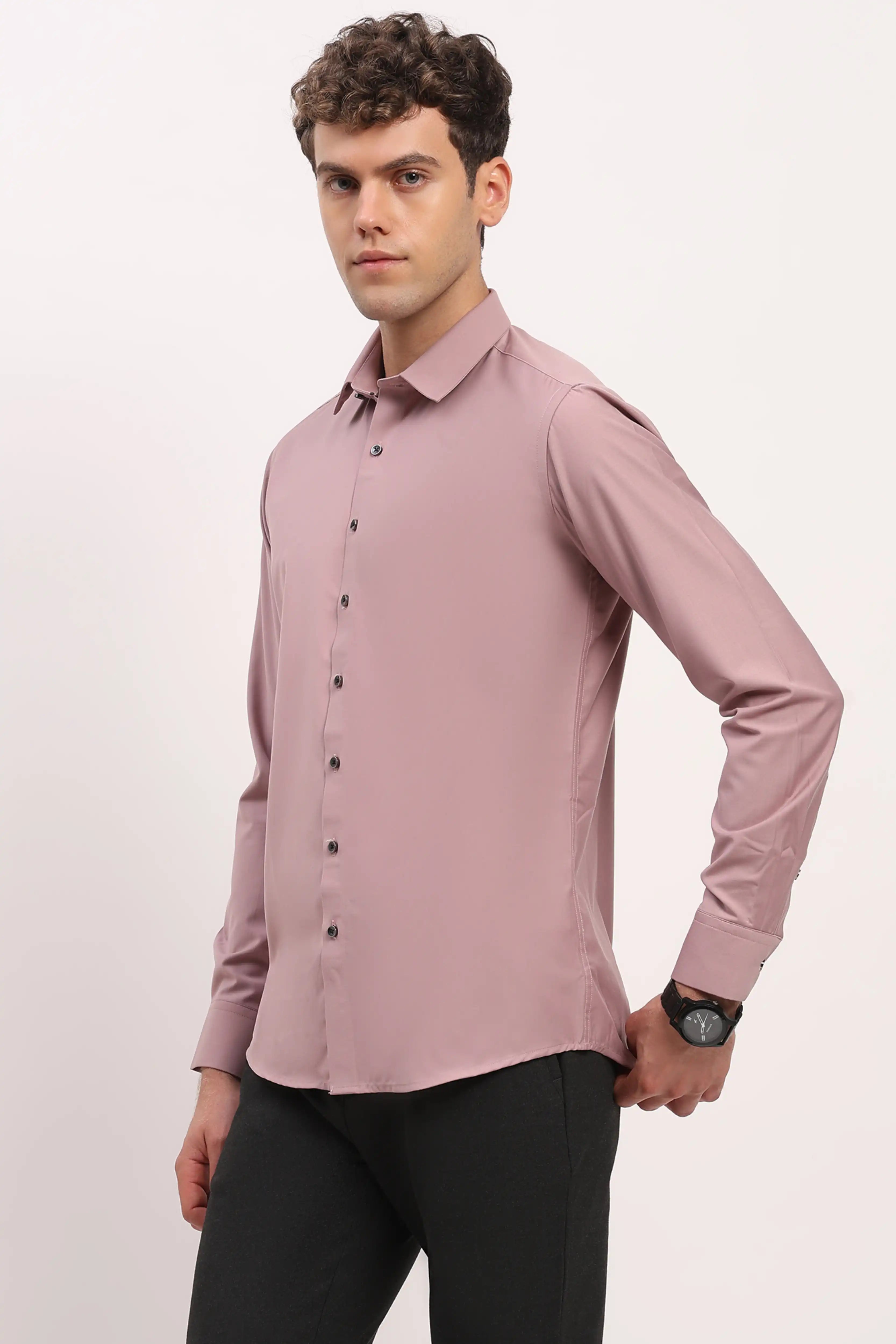 Luxury Mauve Casual Shirt