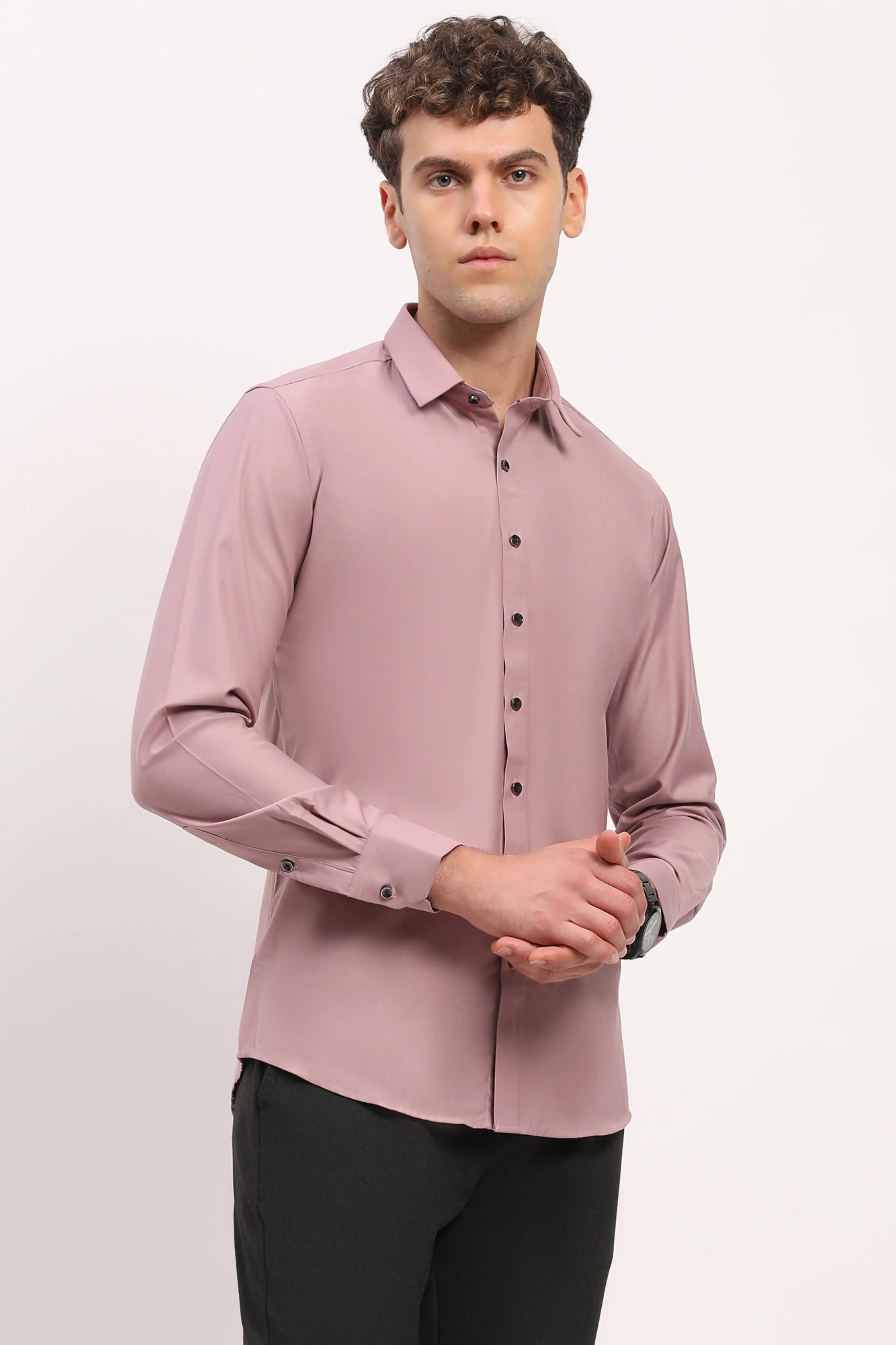 Luxury Mauve Casual Shirt