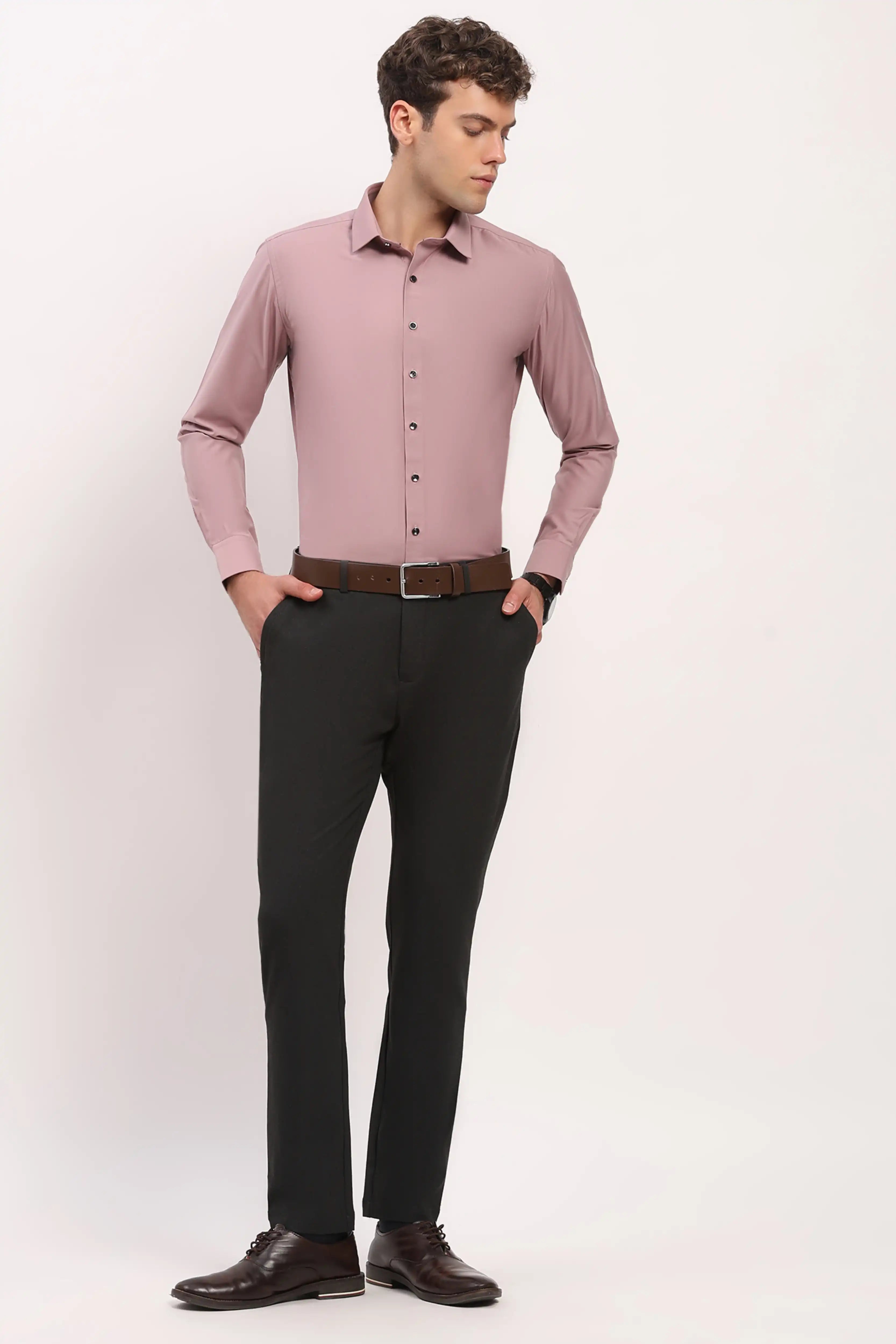 Luxury Mauve Casual Shirt