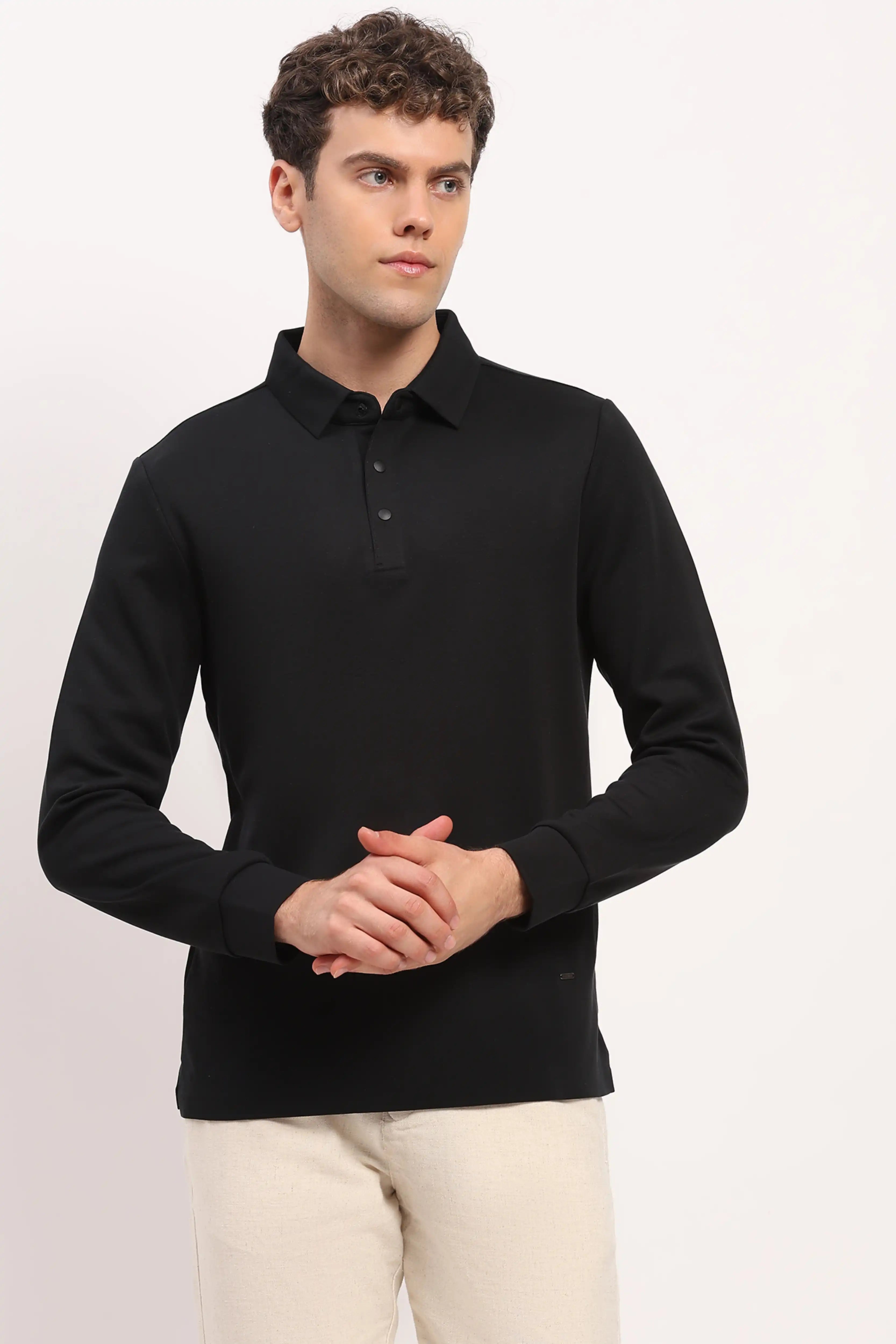 Black Comfort Stretch T-Shirt