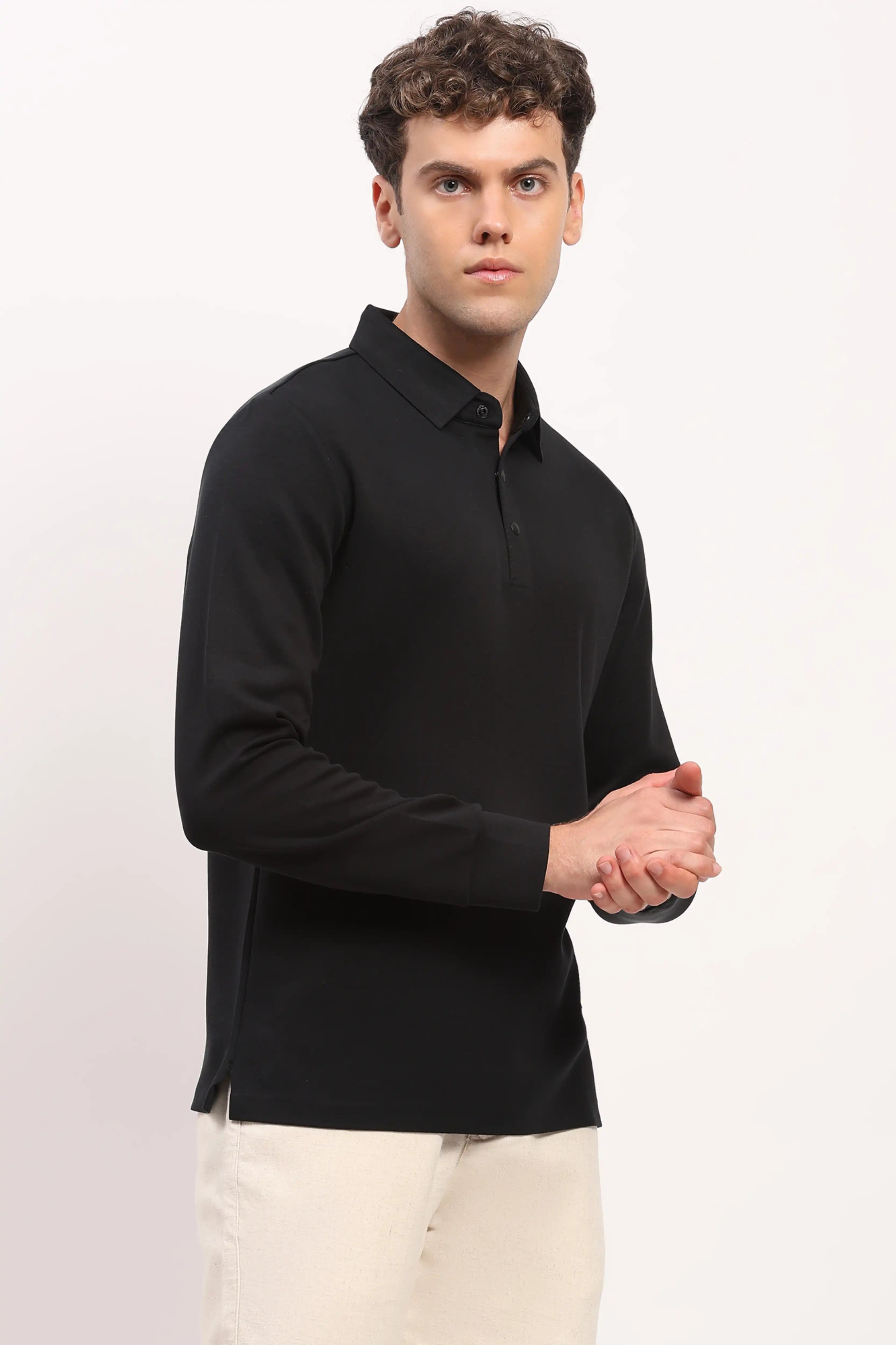 Black Comfort Stretch T-Shirt