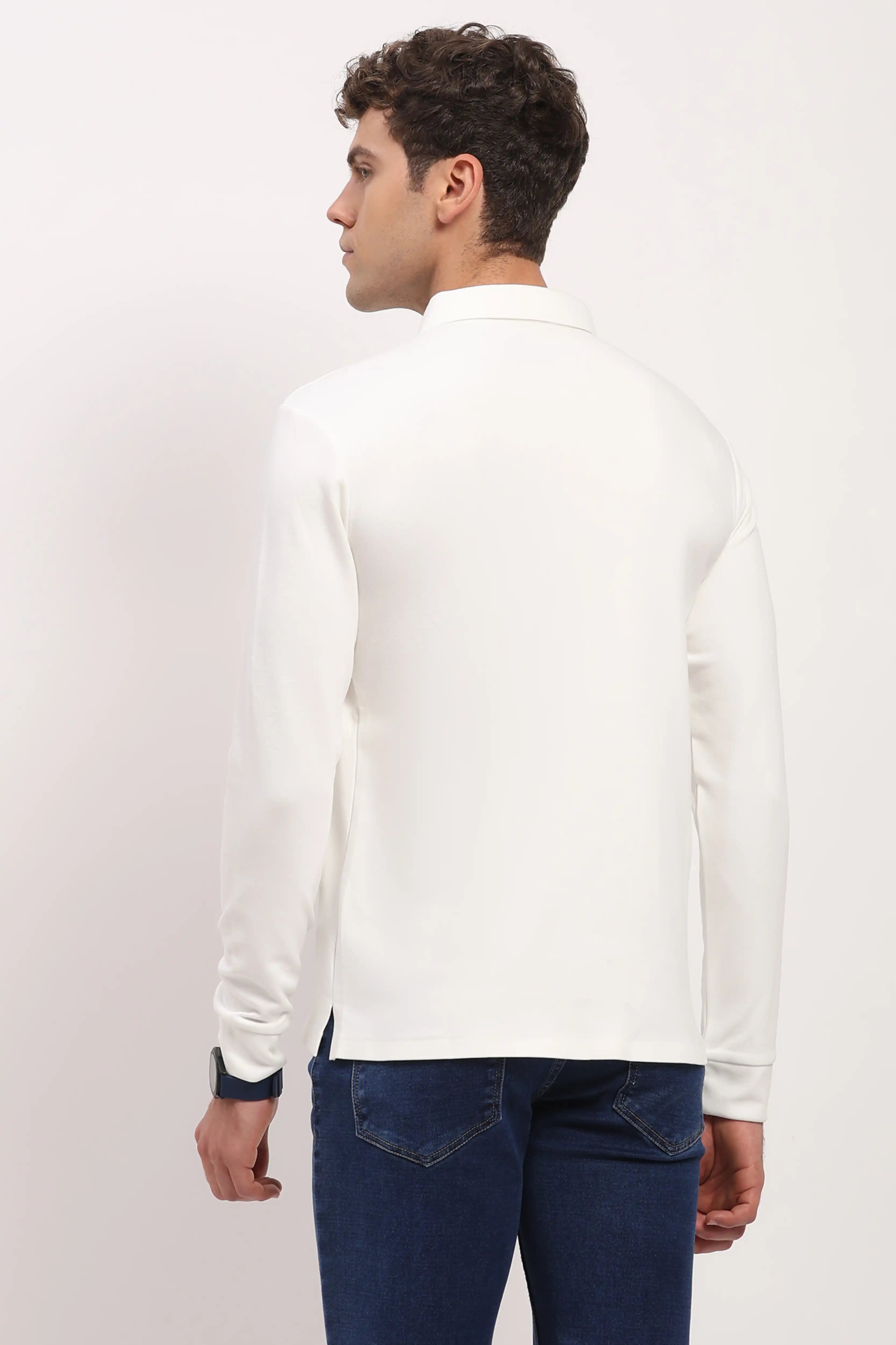 White Solid T-Shirt