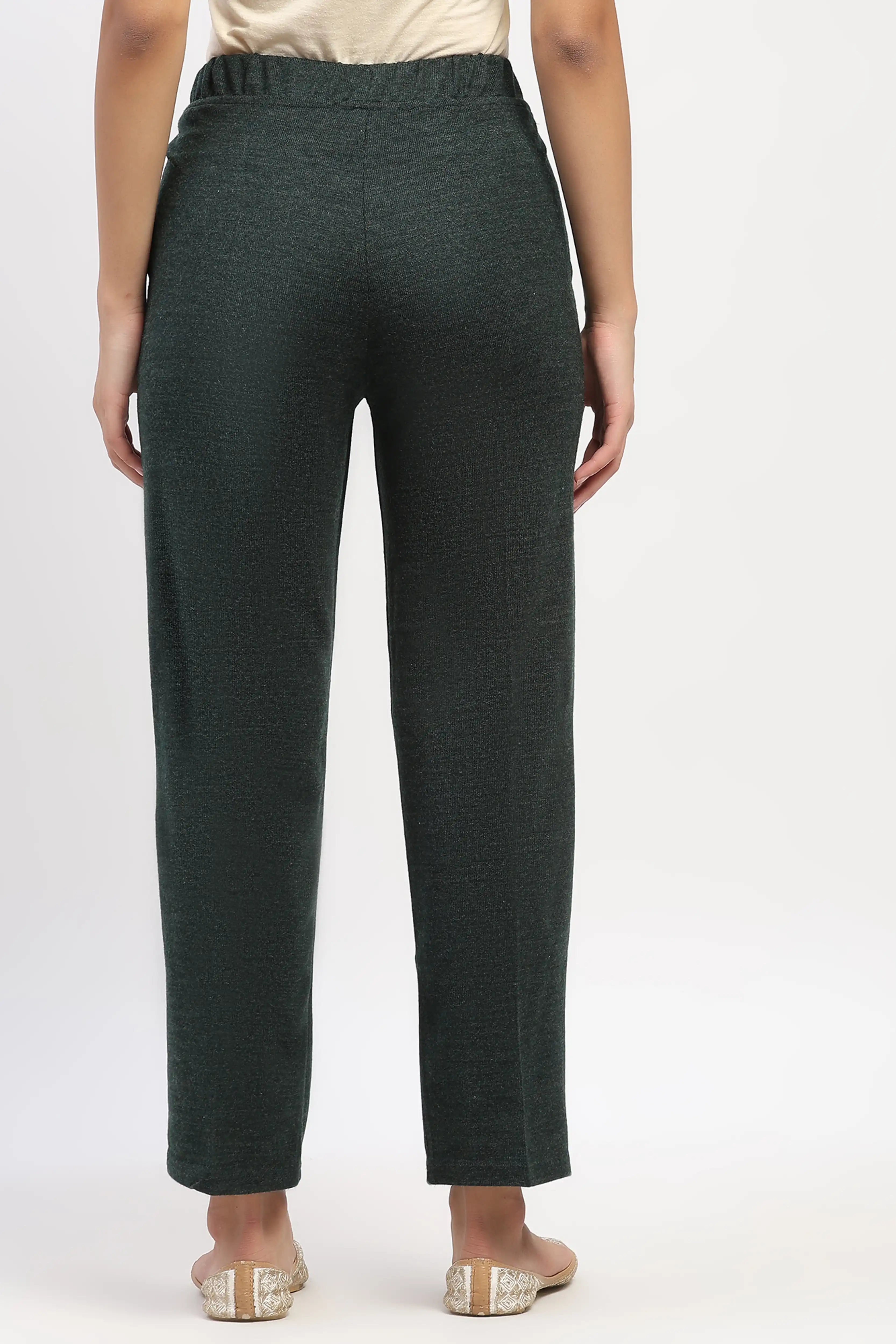 Olive Acrylic Winter Pants