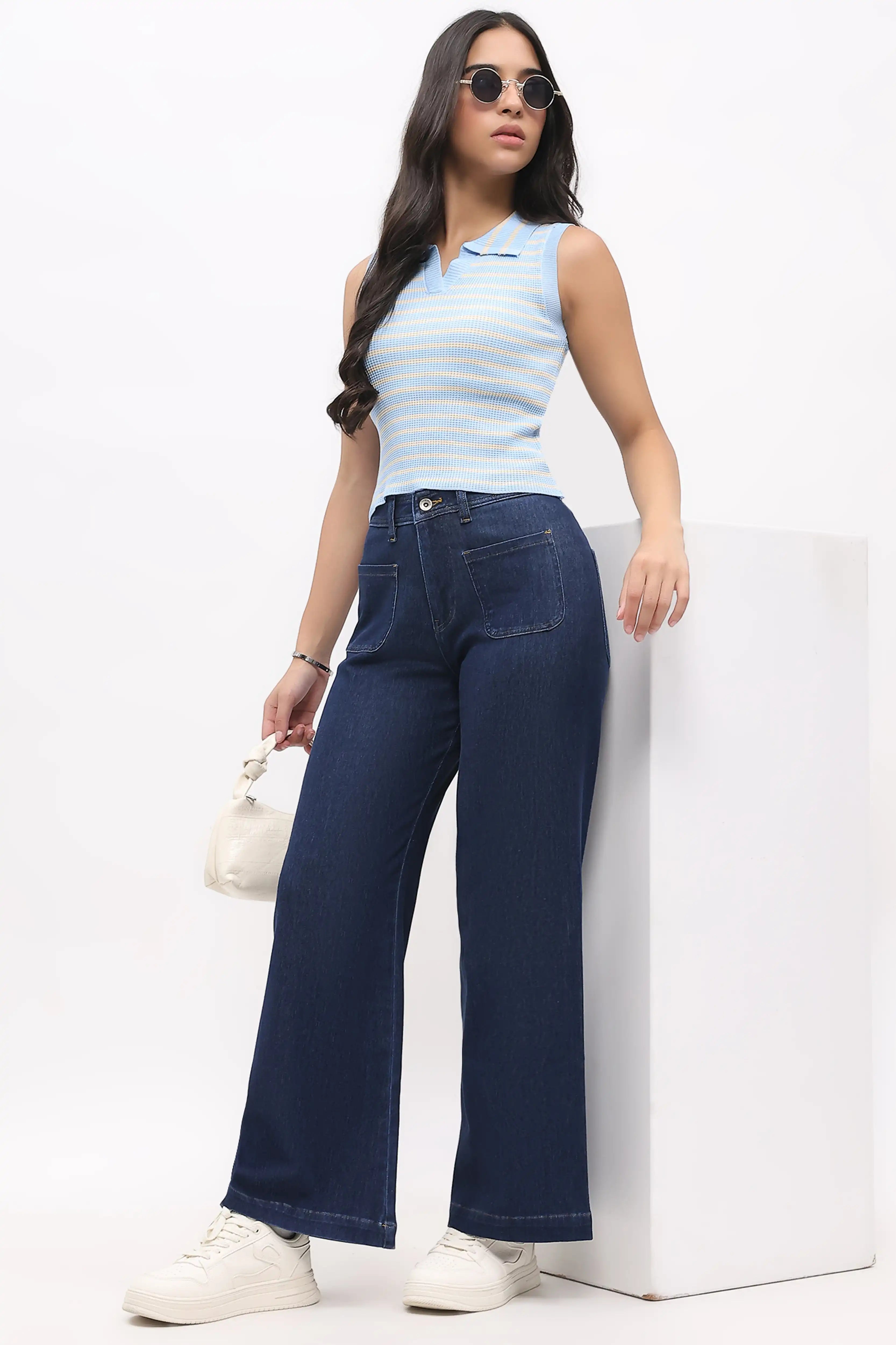 Wide Straight Leg Jeans