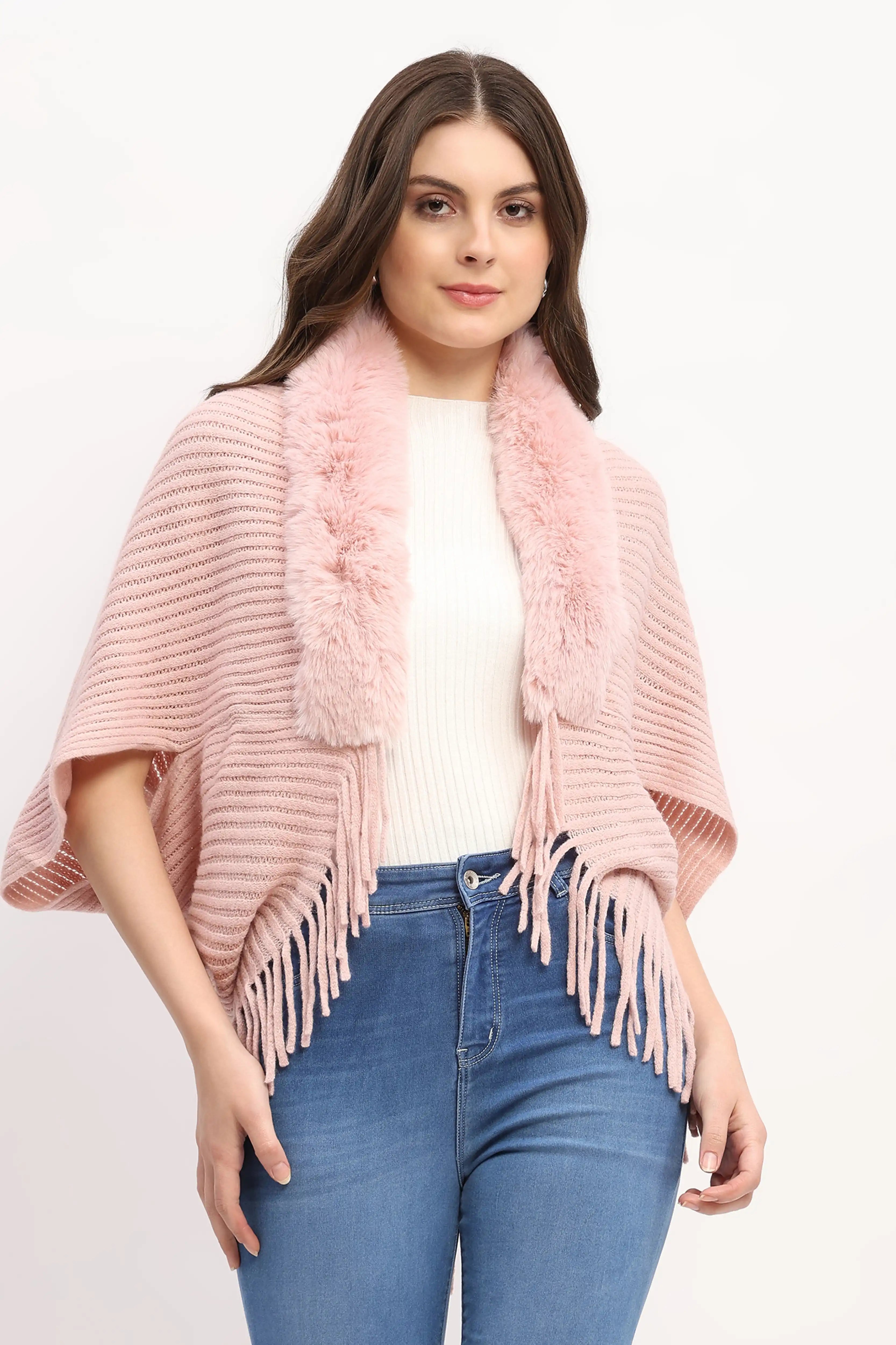 Pink Winter Cape