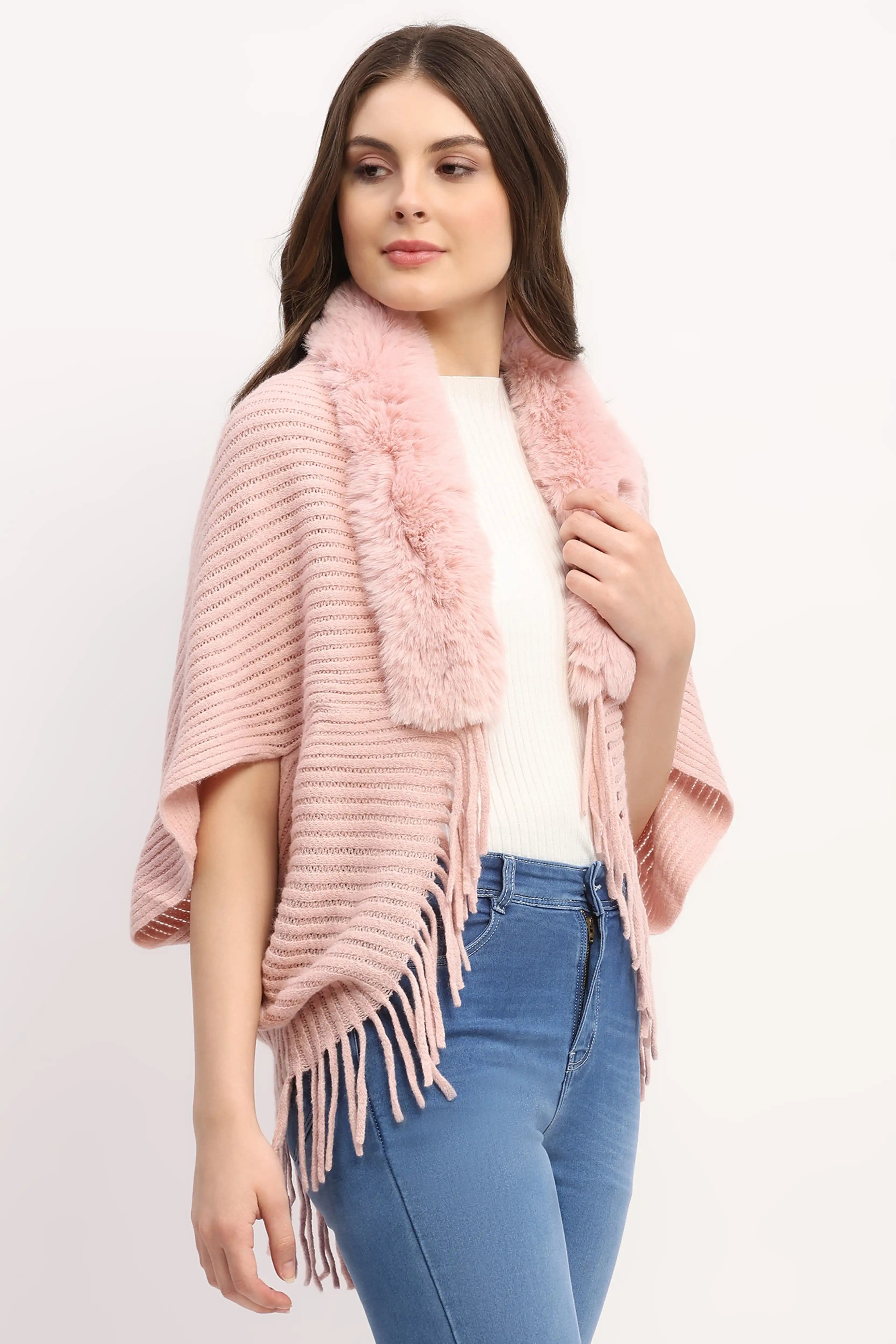 Pink Winter Cape