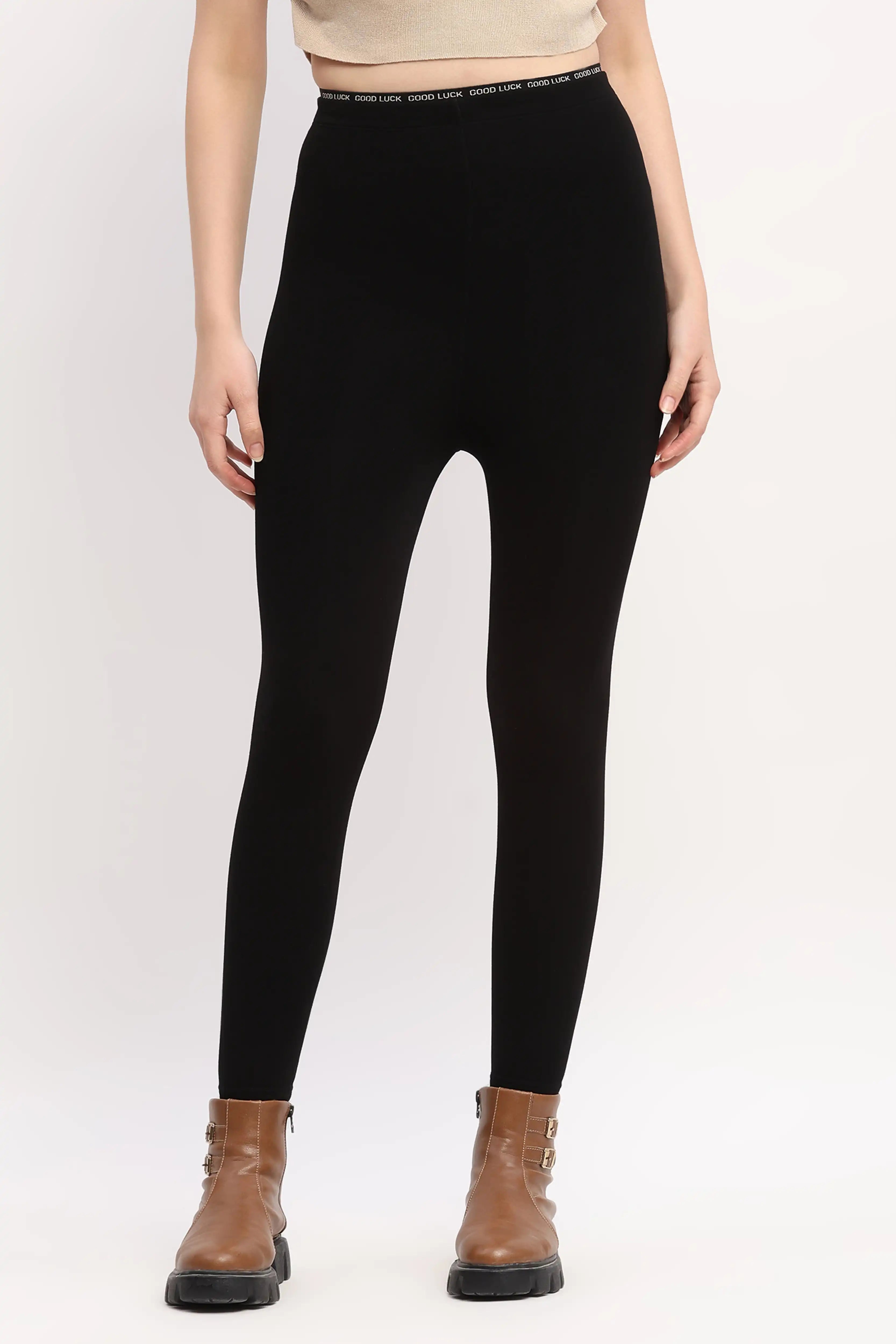 Black Super Stretchable Winter Leggings