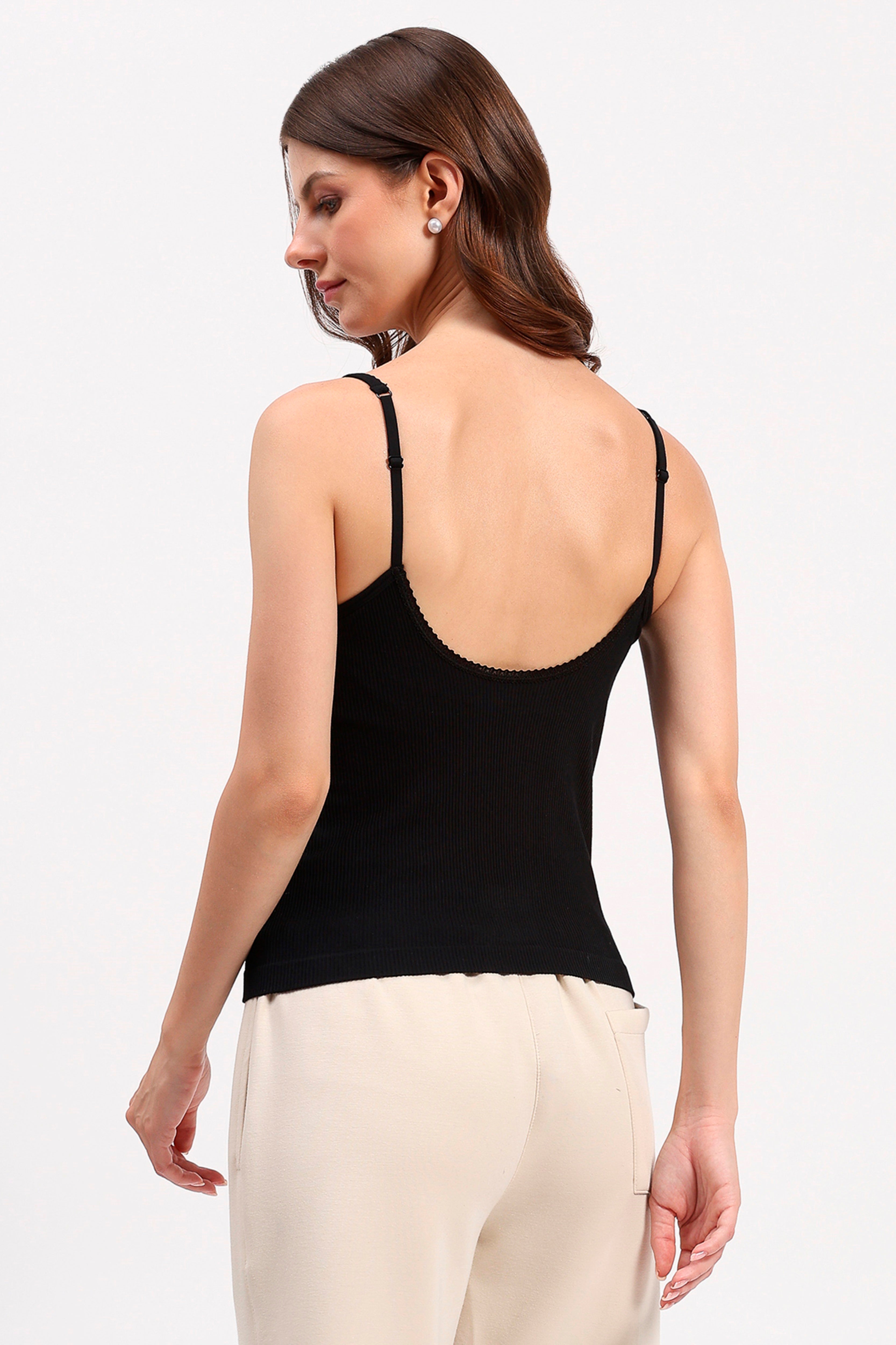 Black Support Camisole Top