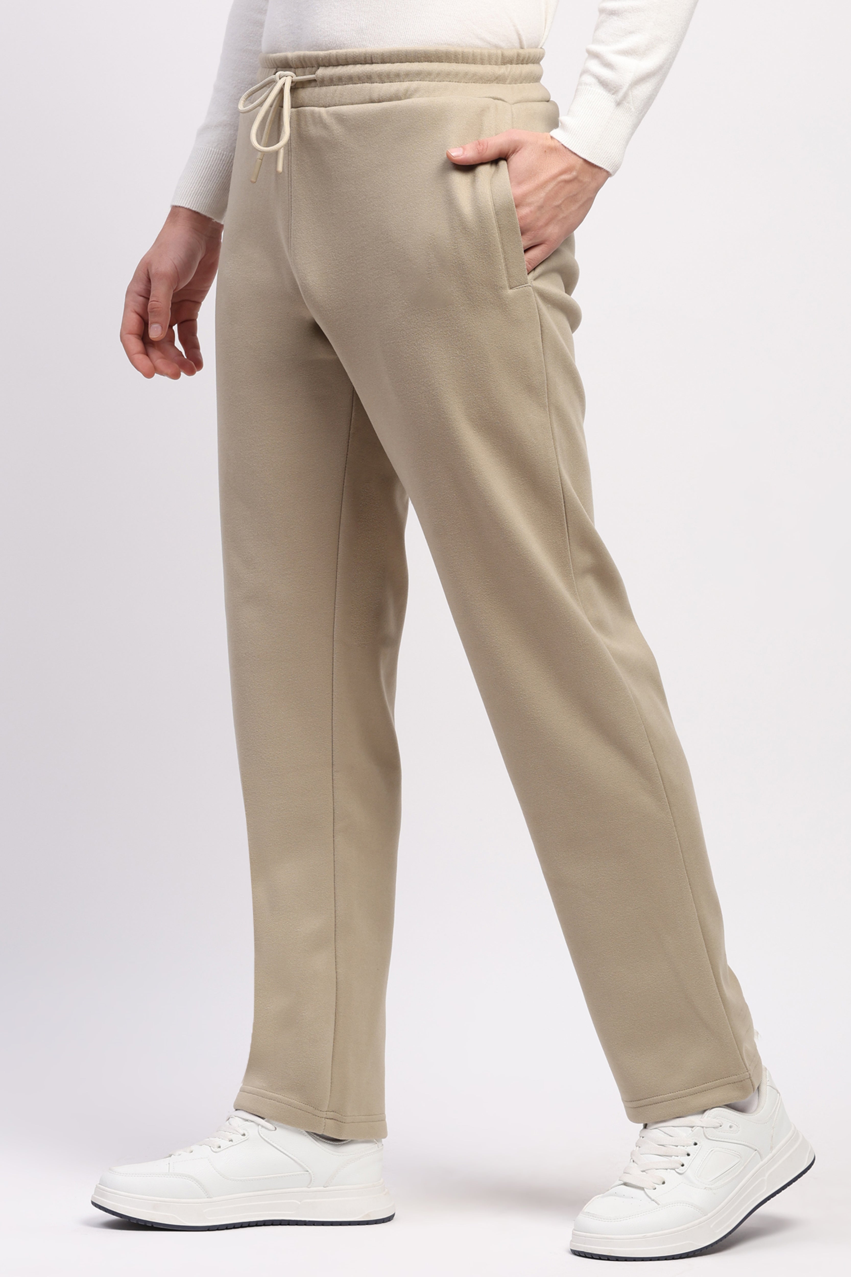 Fleece-Lined Beige Winter Lower