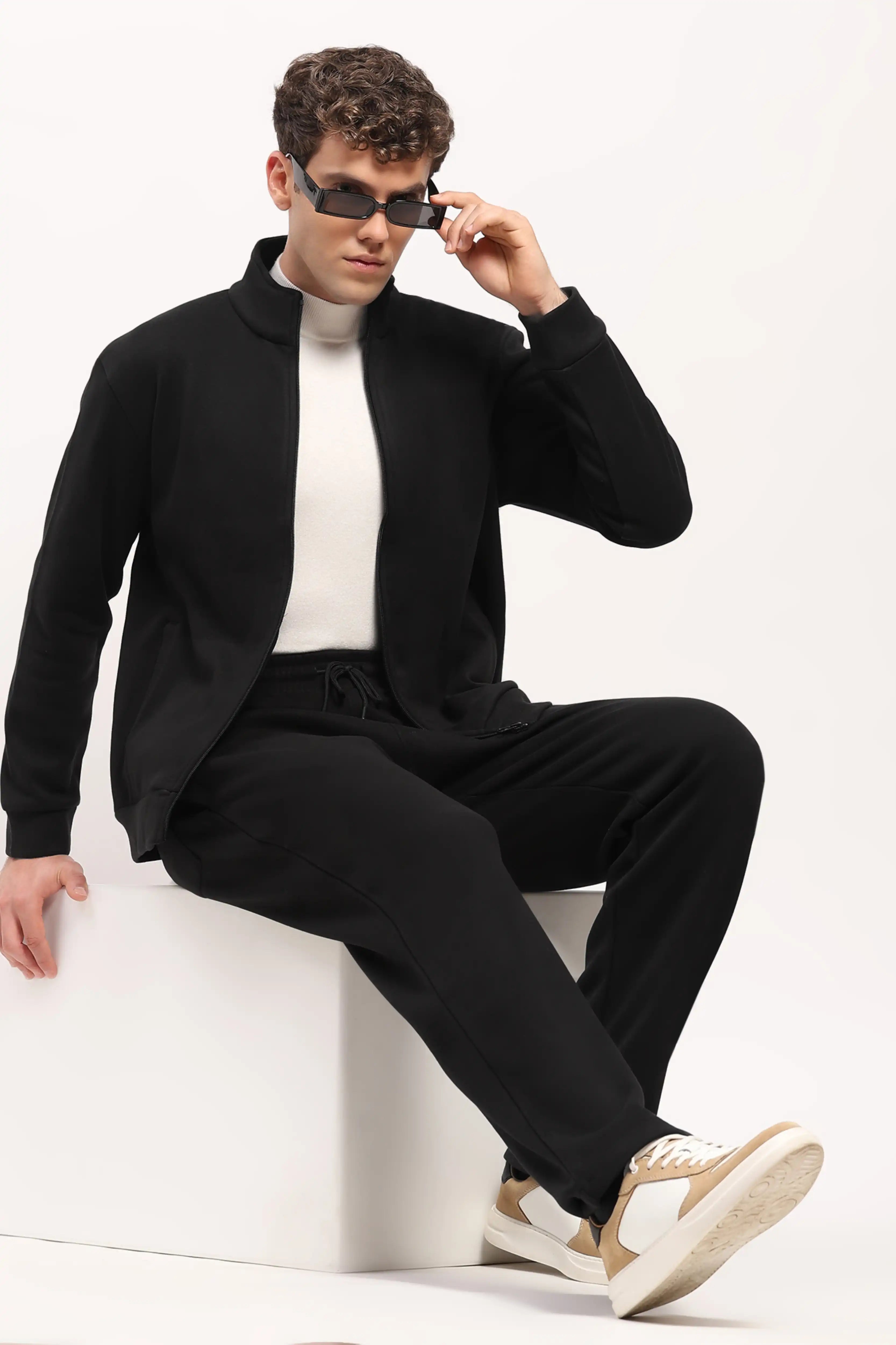 Fleece-Lined Black Winter Lower