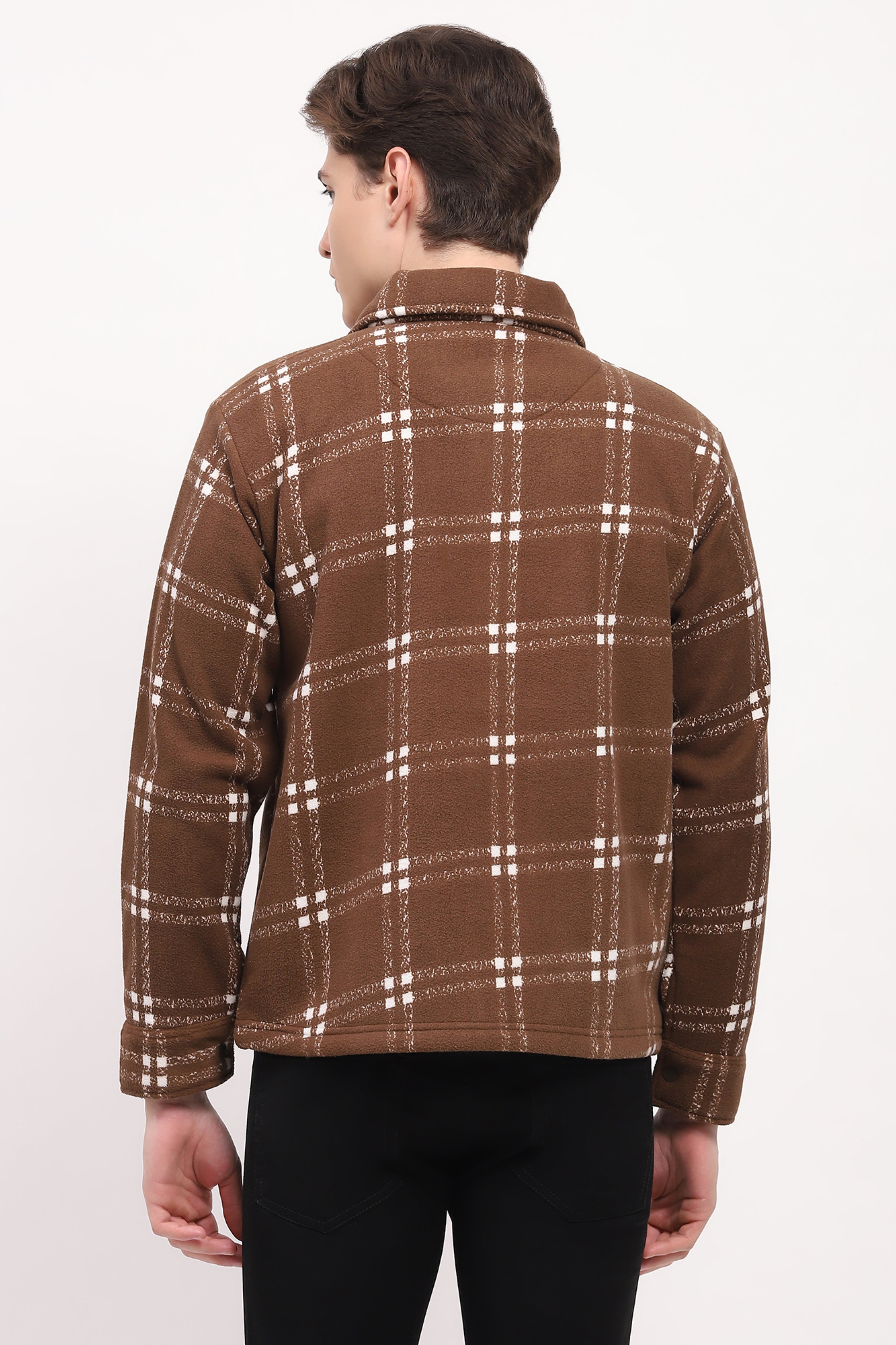 Brown Check Ultra Warm Shacket