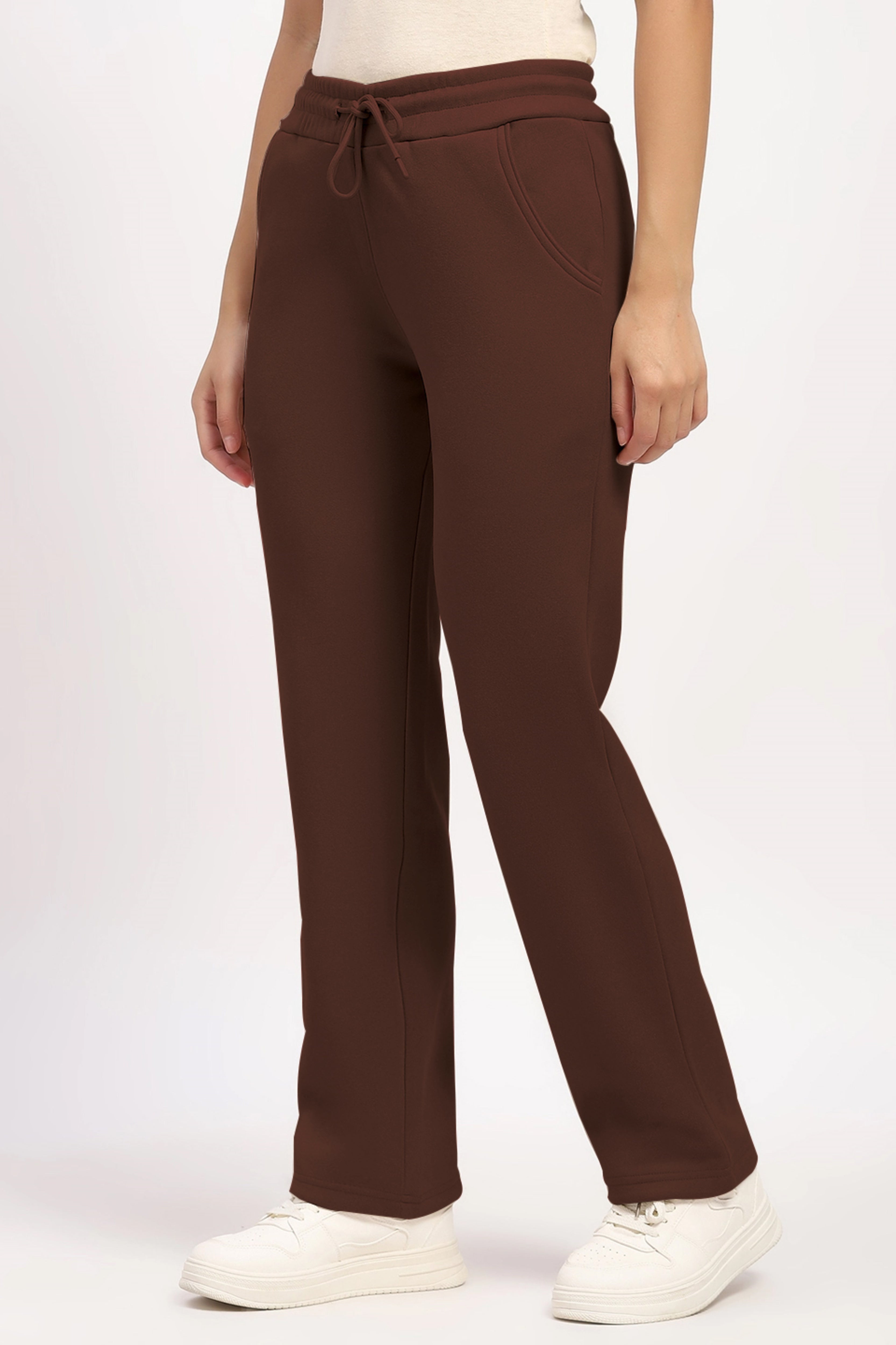 Coffee Brown Fleece-Lined Winter Lower
