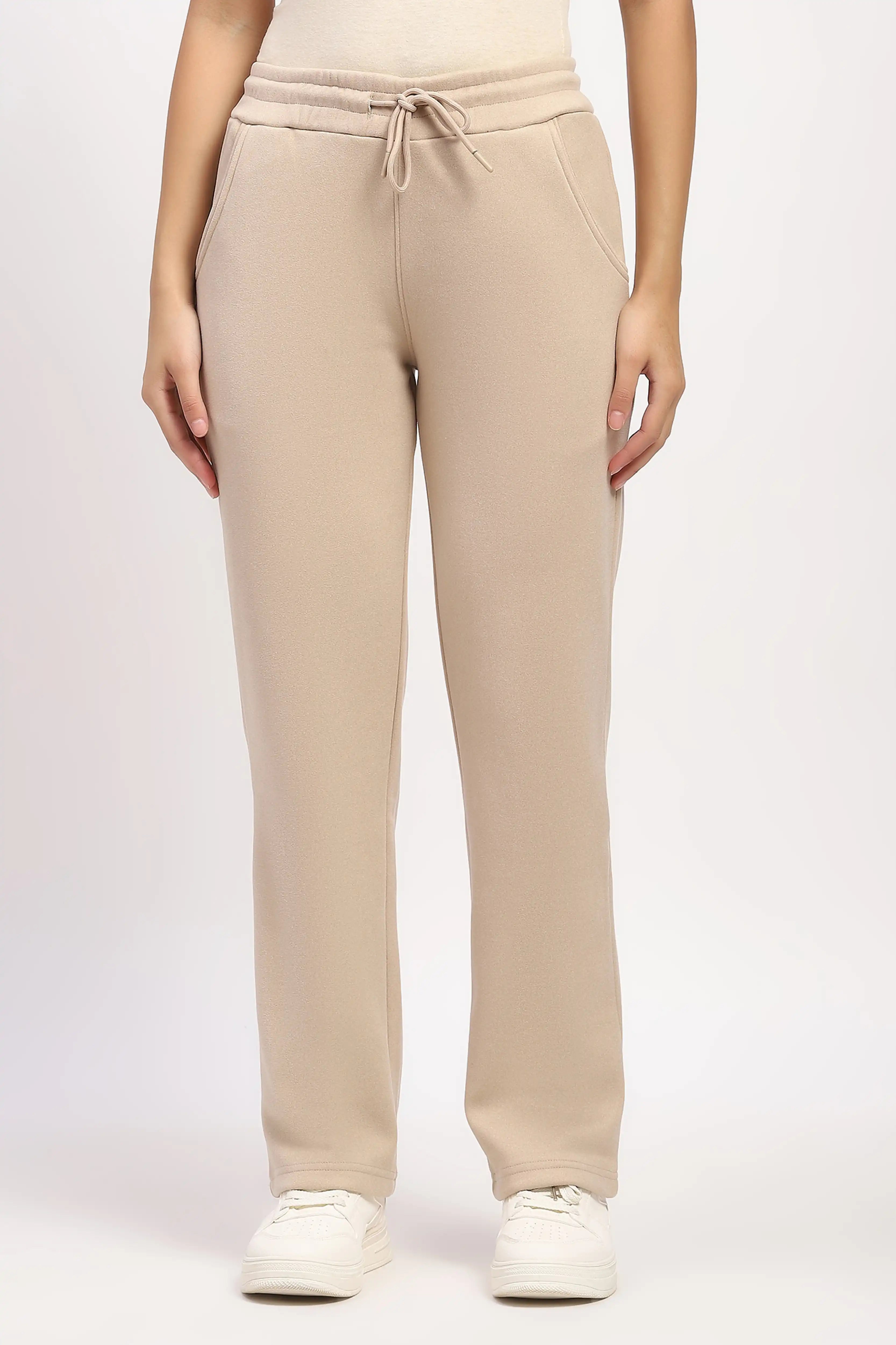 Beige Fleece-Lined Winter Lower