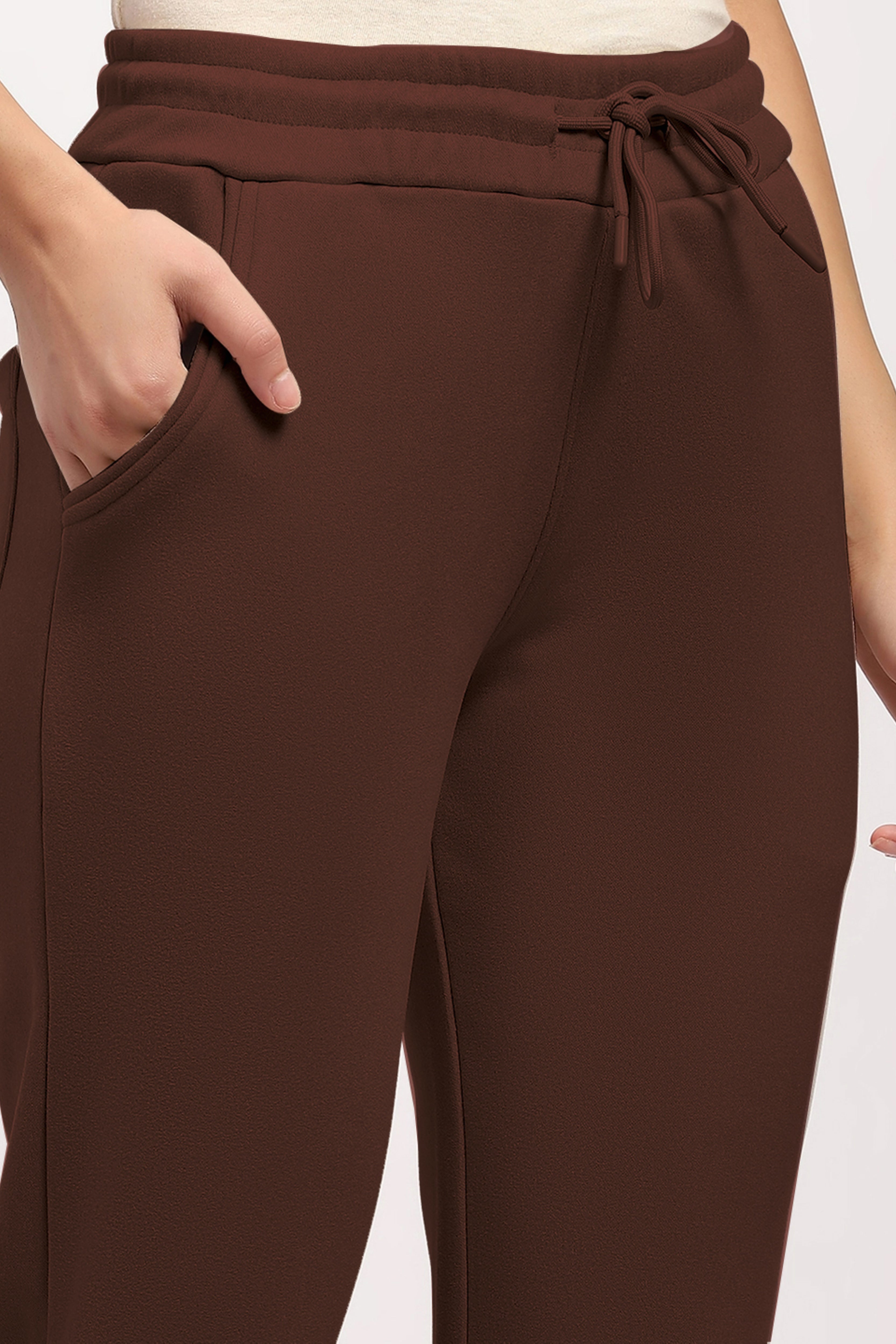 Coffee Brown Fleece-Lined Winter Lower