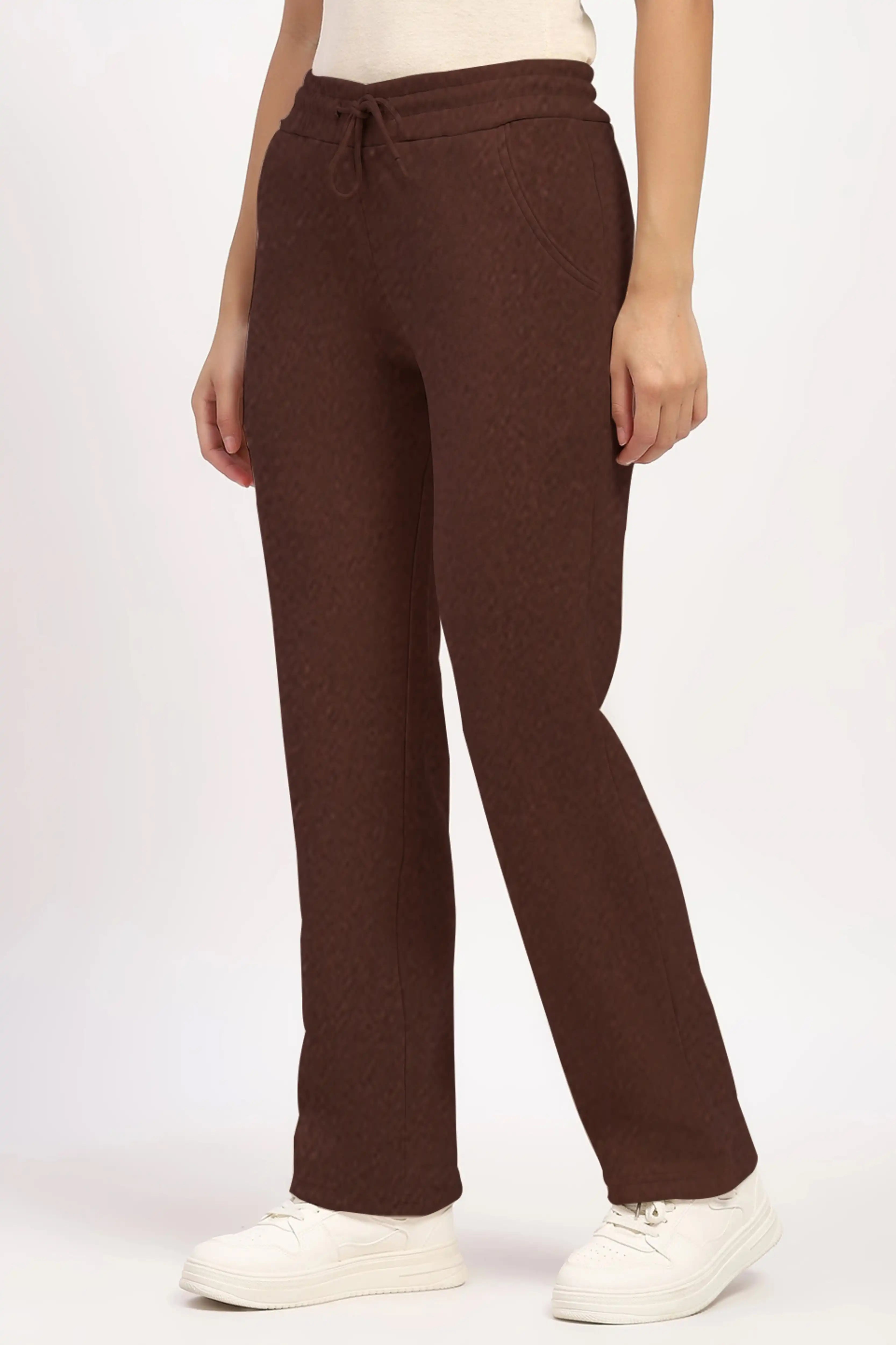 Coffee Brown Fleece-Lined Winter Lower