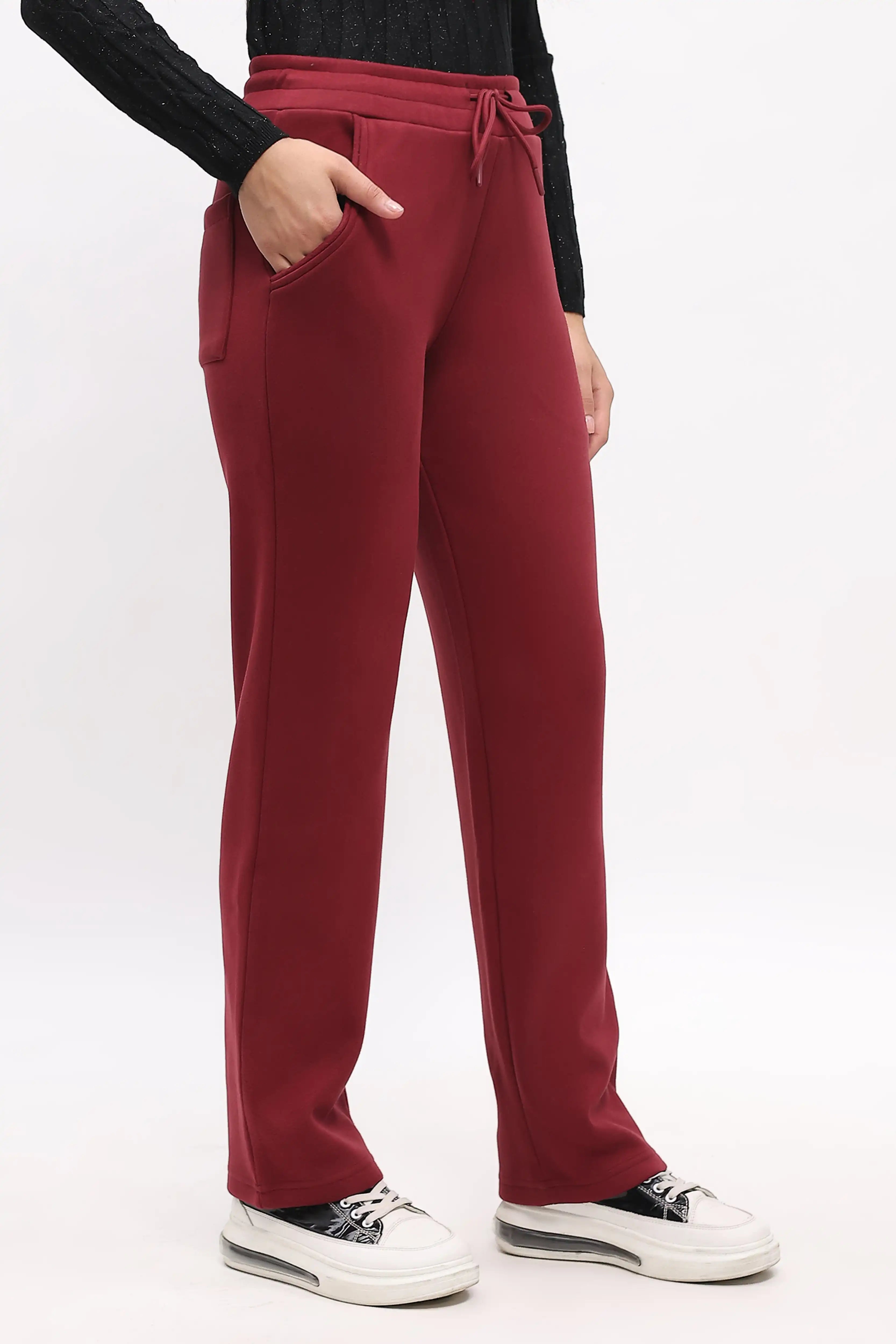 Maroon Fleece-Lined Winter Lower