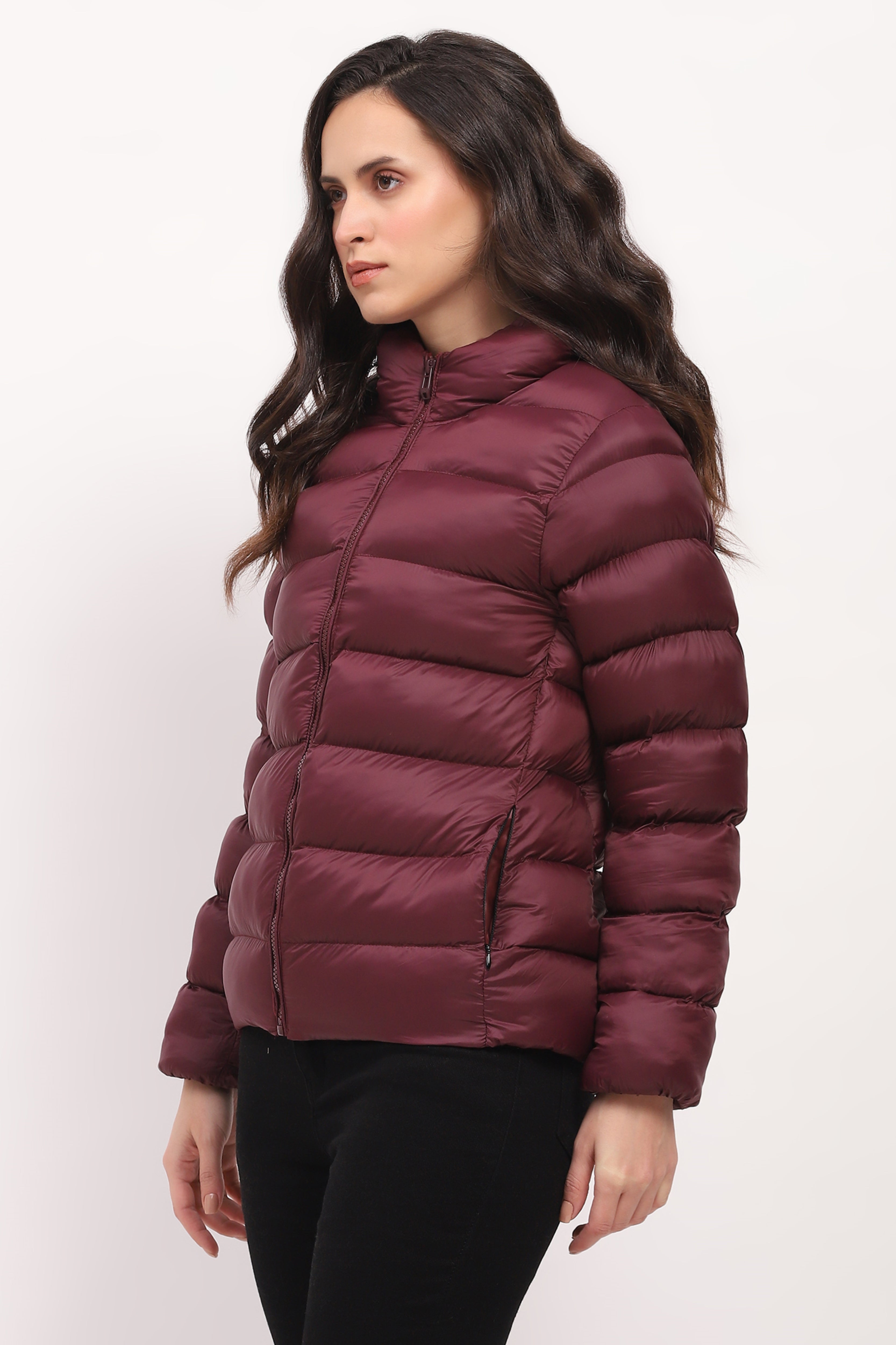 Maroon Premium Puffer Jacket