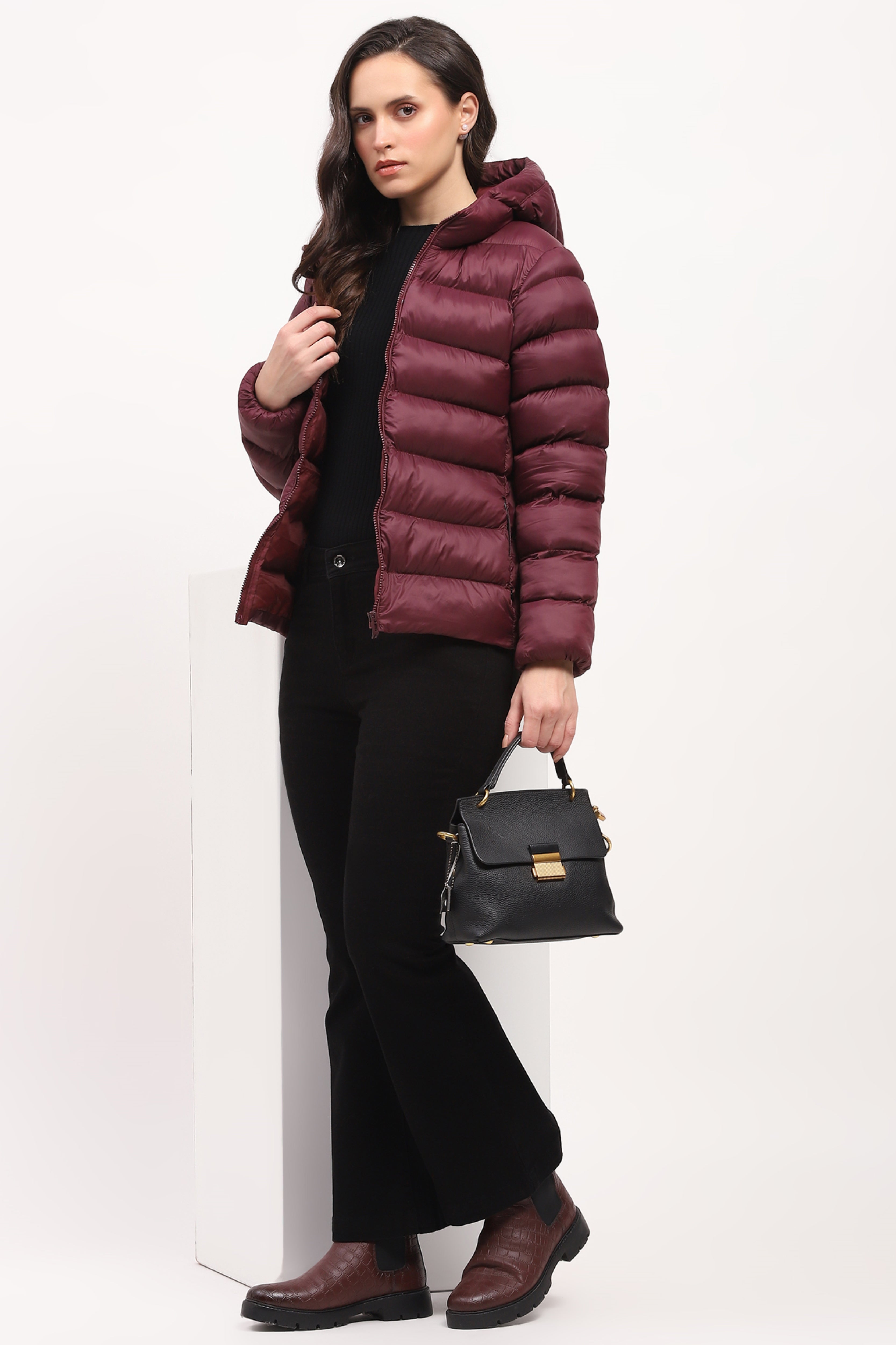 Maroon Premium Puffer Jacket