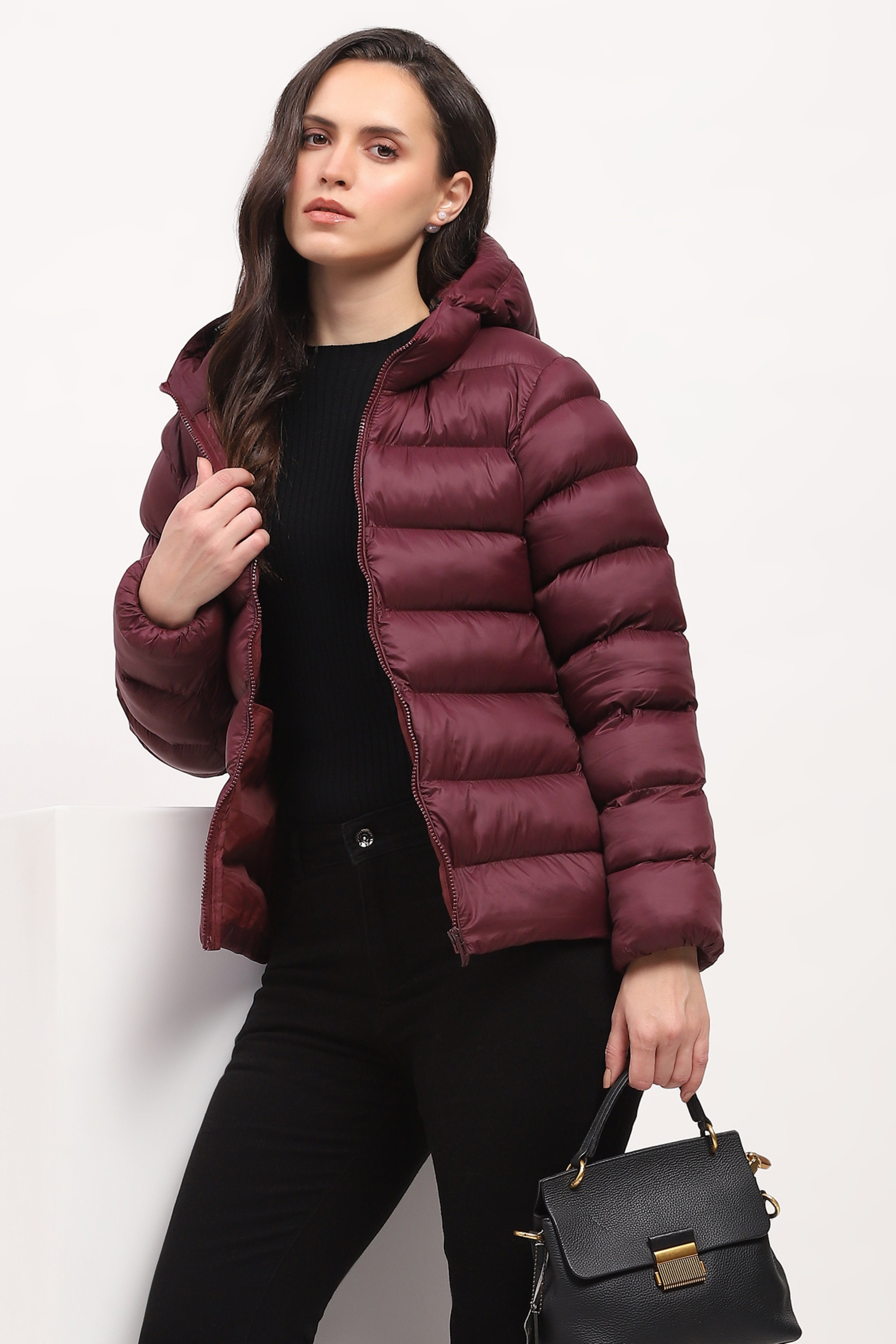 Maroon Premium Puffer Jacket