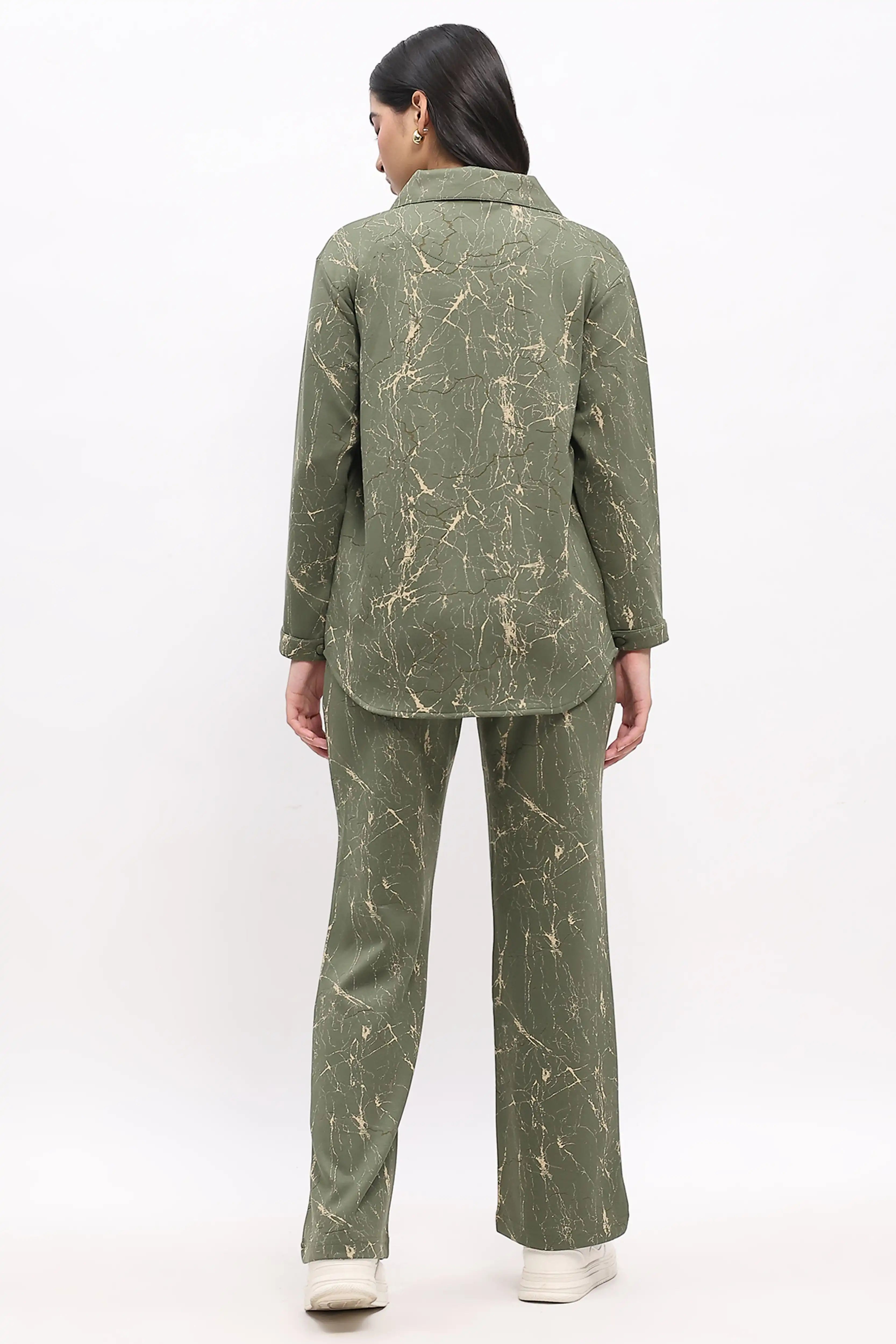 Abstract Print Pre-Winter Lounge Co-ord Set