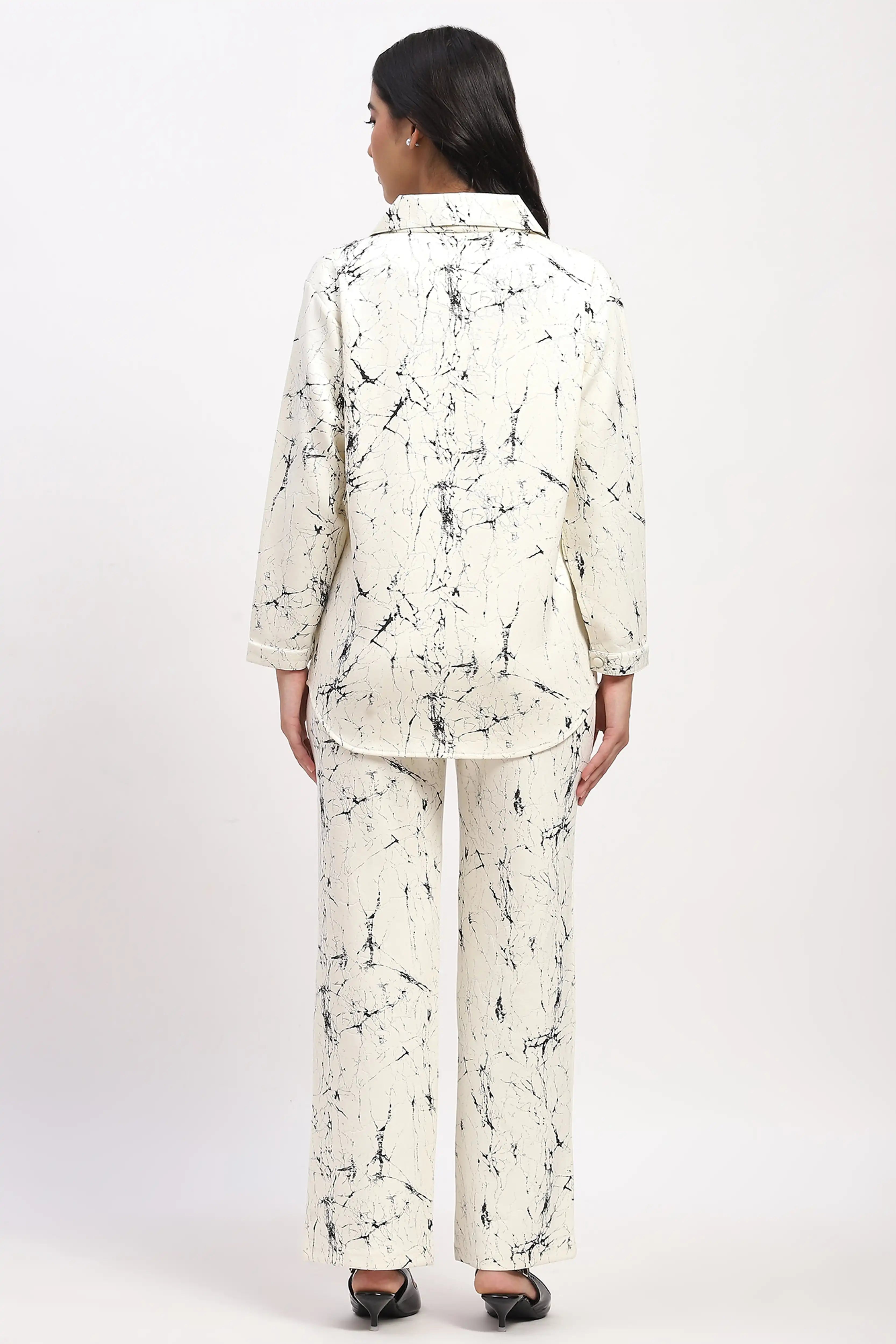 Abstract Print Pre-Winter Lounge Co-ord Set